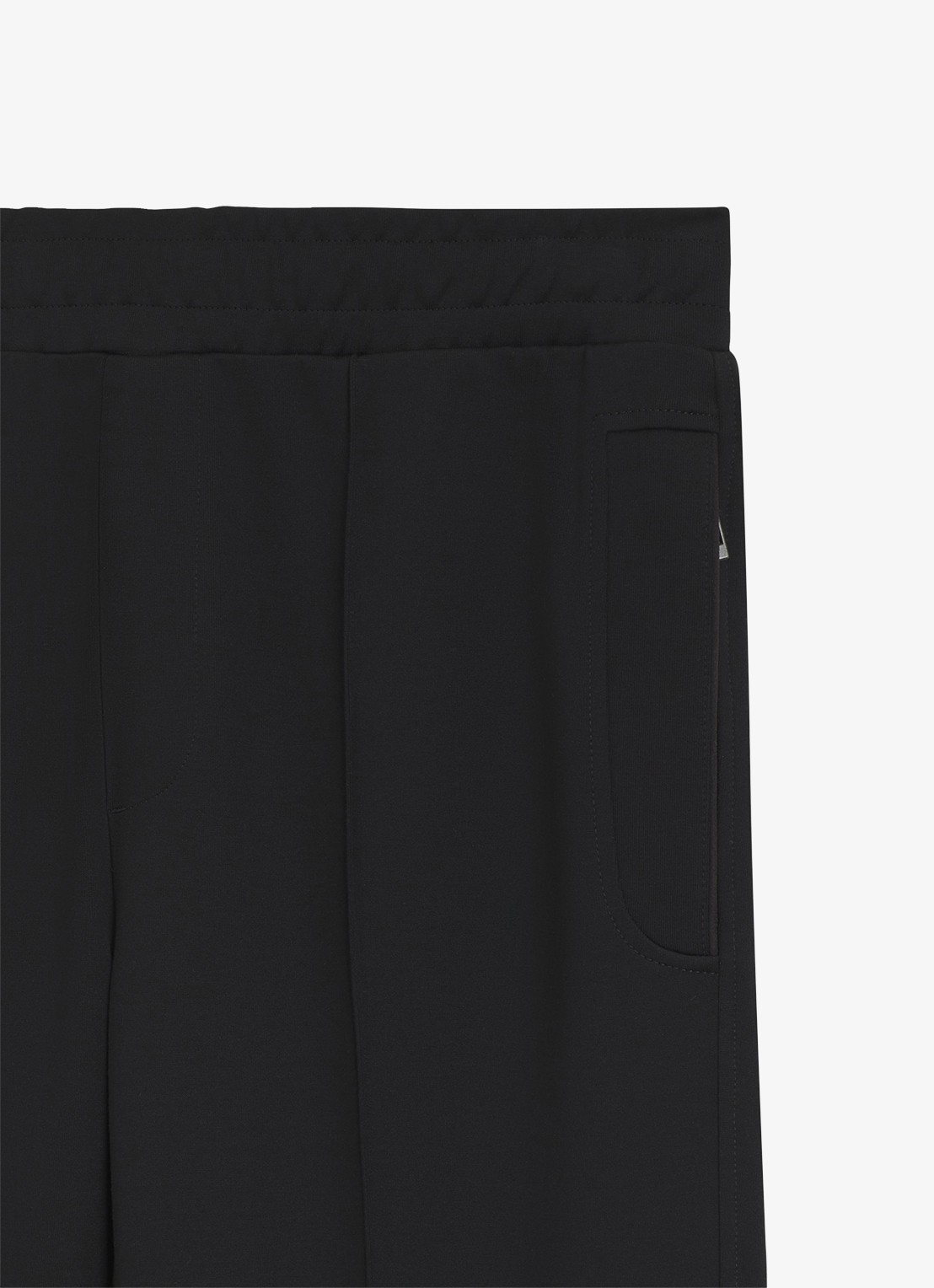 BOSS Slim fit pantalon met steekzakken  - voorkant zwart