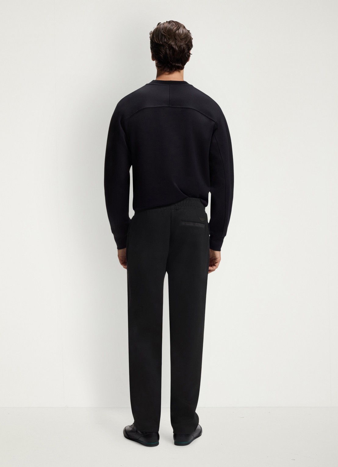 BOSS Slim fit pantalon met steekzakken  - achterkant 3 zwart