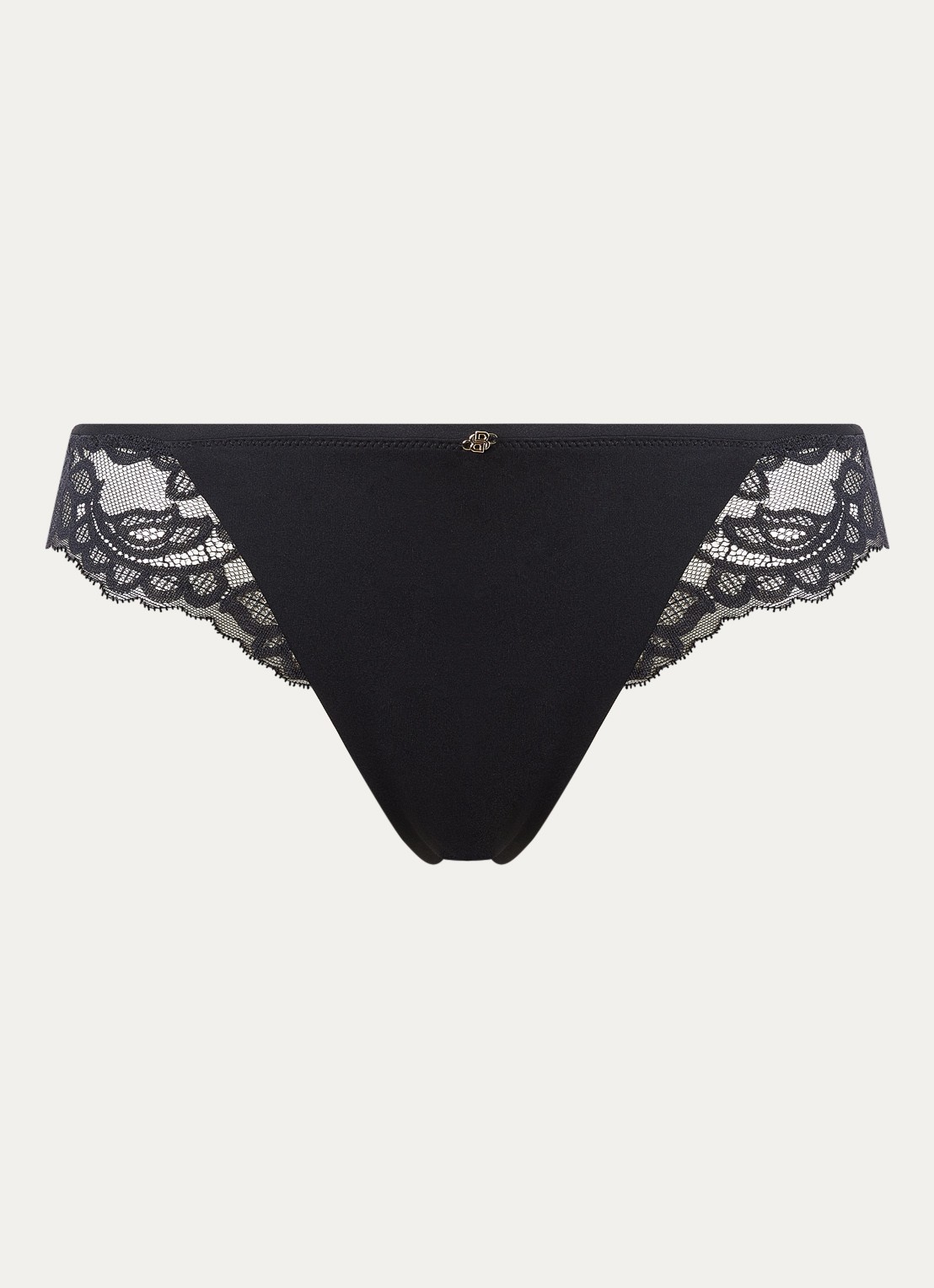 BOSS Slip met kant - voorkant 6 black-001 / zwart