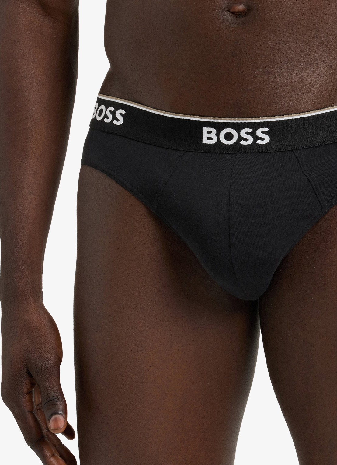 BOSS Slip met logoband in 3-pack - detail zwart