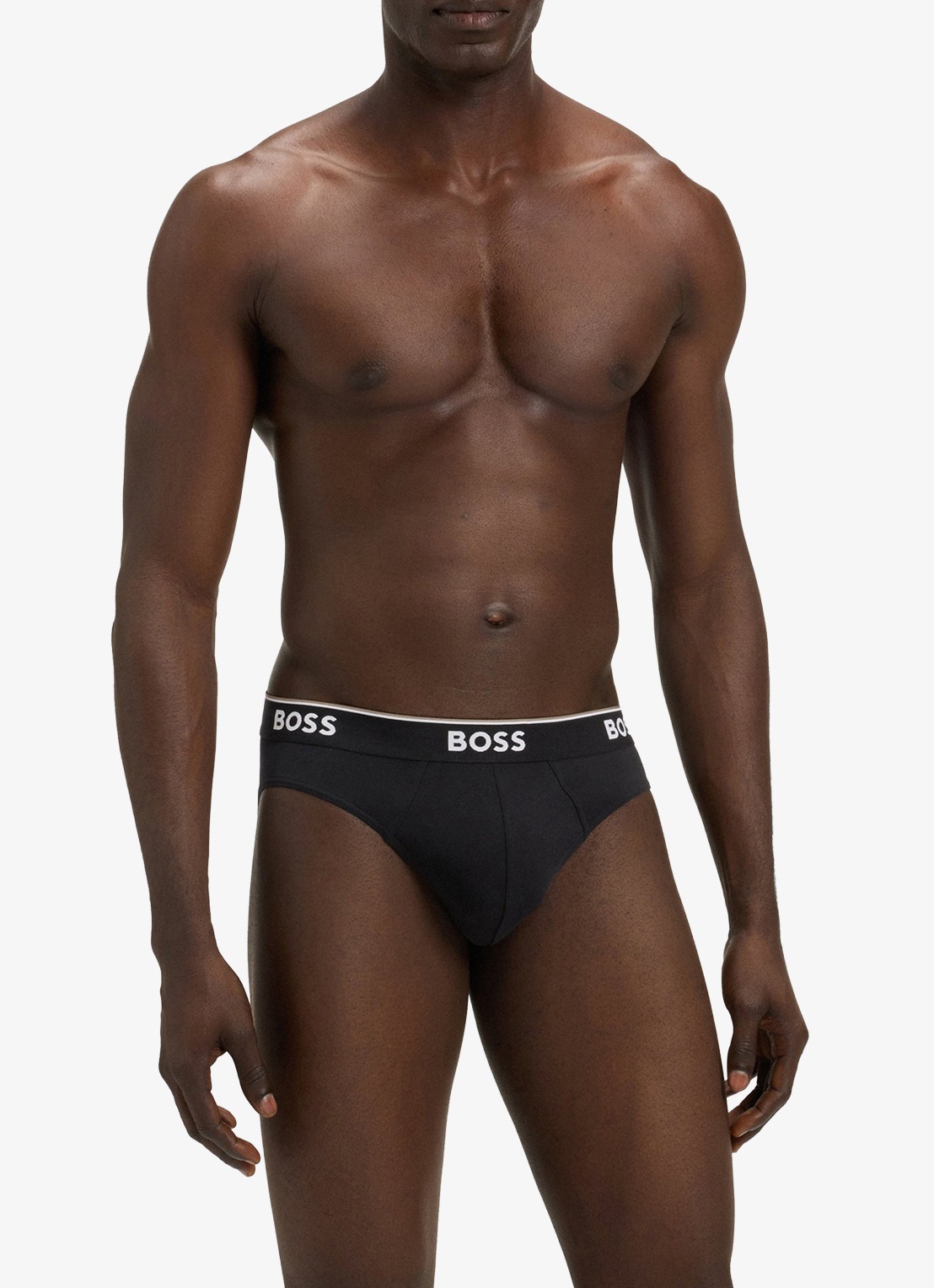BOSS Slip met logoband in 3-pack - voorkant 5 zwart