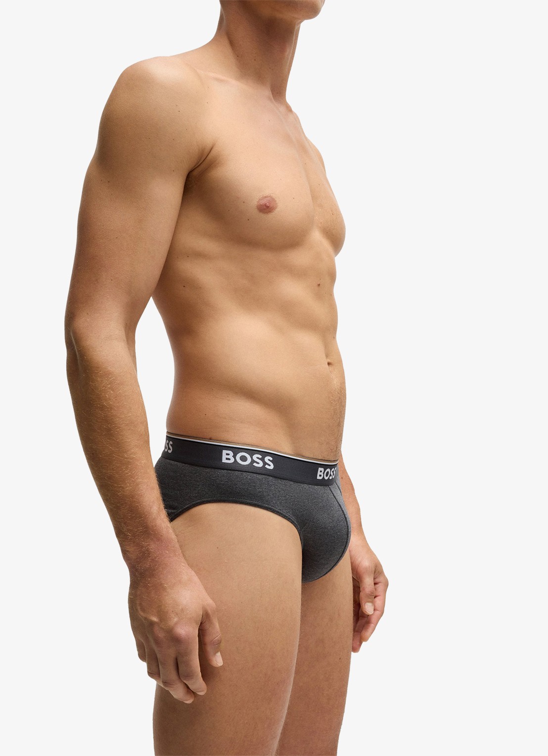 BOSS Slip met logoband in 3-pack - detail 2 grijs