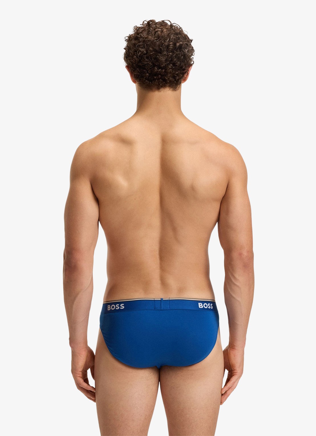 BOSS Slip met logoband in 3-pack - achterkant 6 blauw