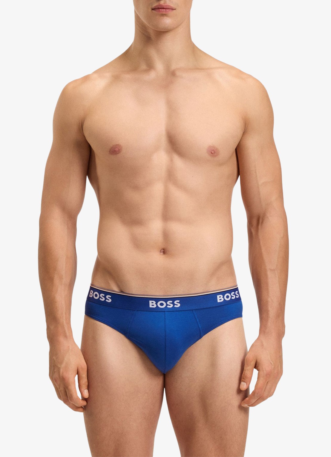 BOSS Slip met logoband in 3-pack - detail blauw