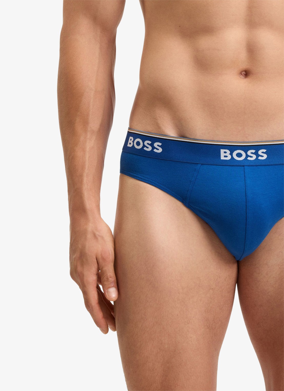 BOSS Slip met logoband in 3-pack - detail 2 blauw