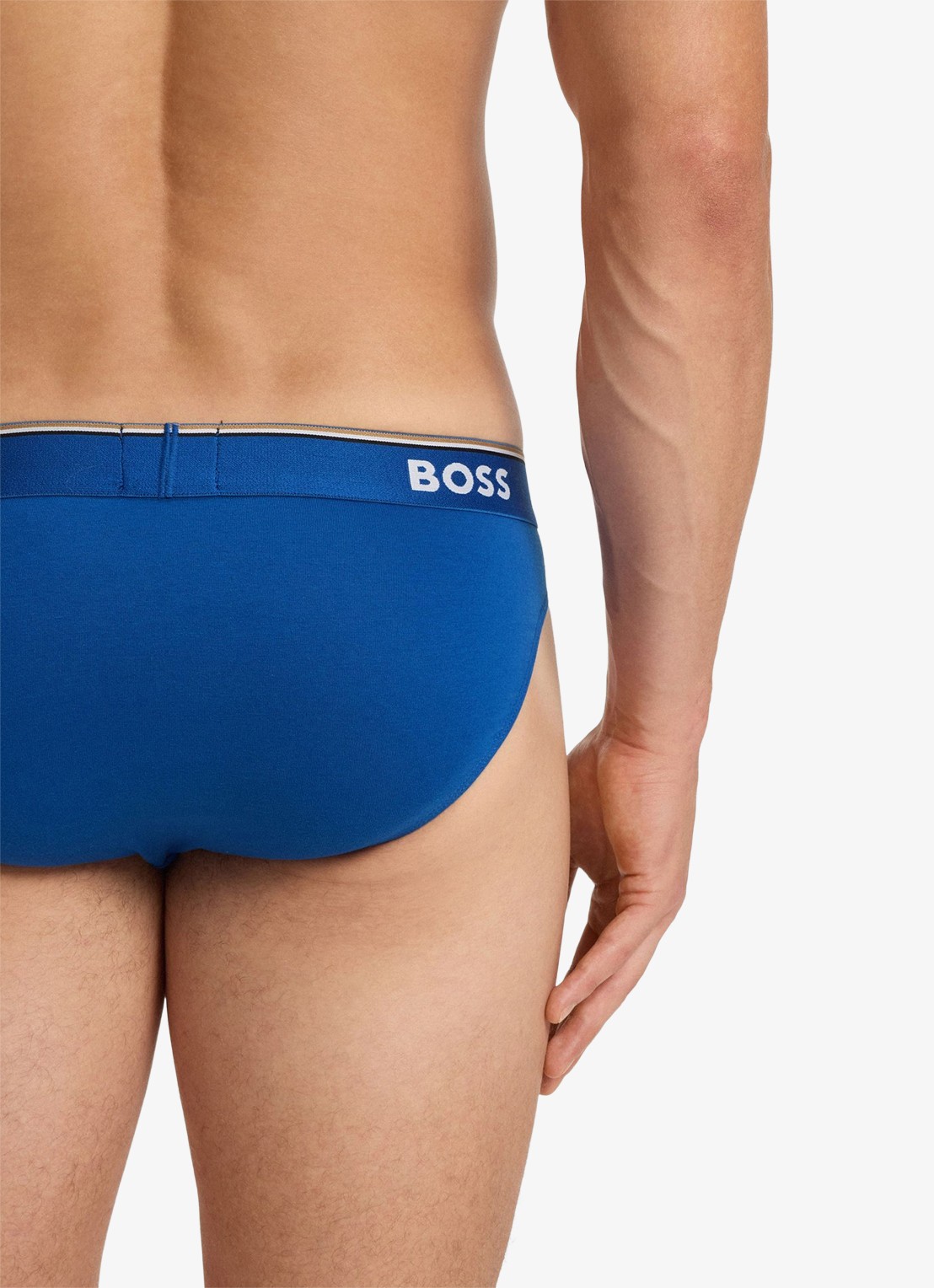 BOSS Slip met logoband in 3-pack - detail 5 blauw
