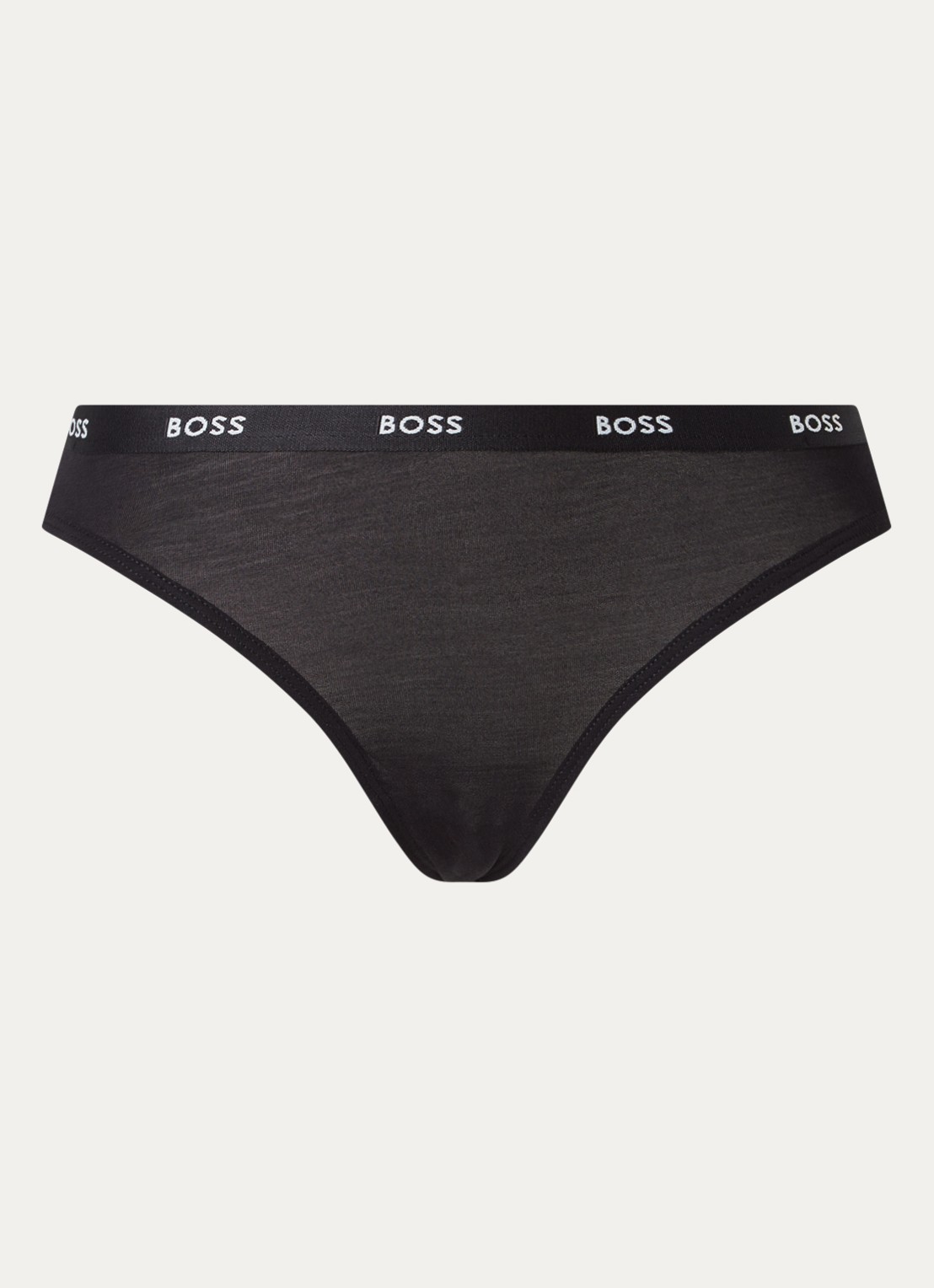 BOSS Slip met logoband - voorkant 3 zwart
