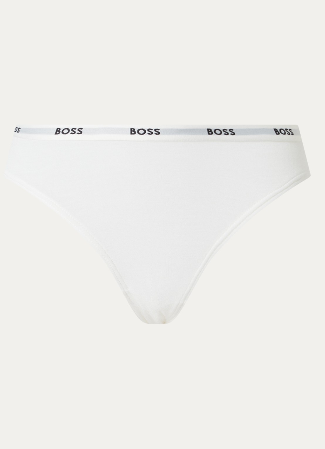BOSS Slip met logoband - voorkant 3 wit