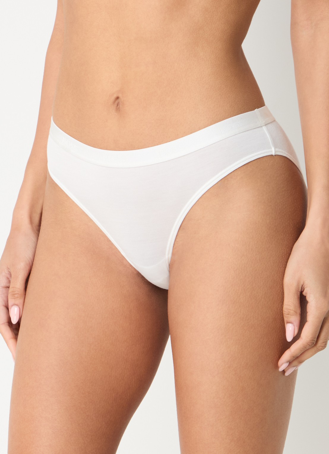 BOSS Slip met logoband - detail 3 gebroken wit