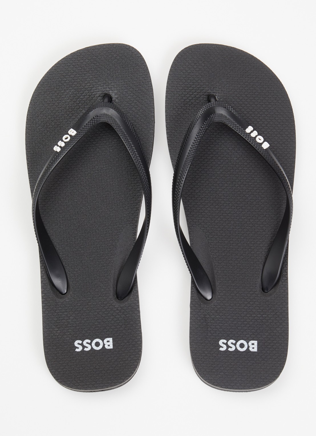 BOSS Slipper met logo - detail 4 zwart