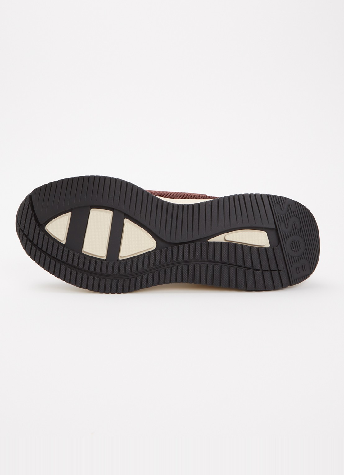BOSS Sneaker met gebreid bovenwerk - detail 4 donkerrood