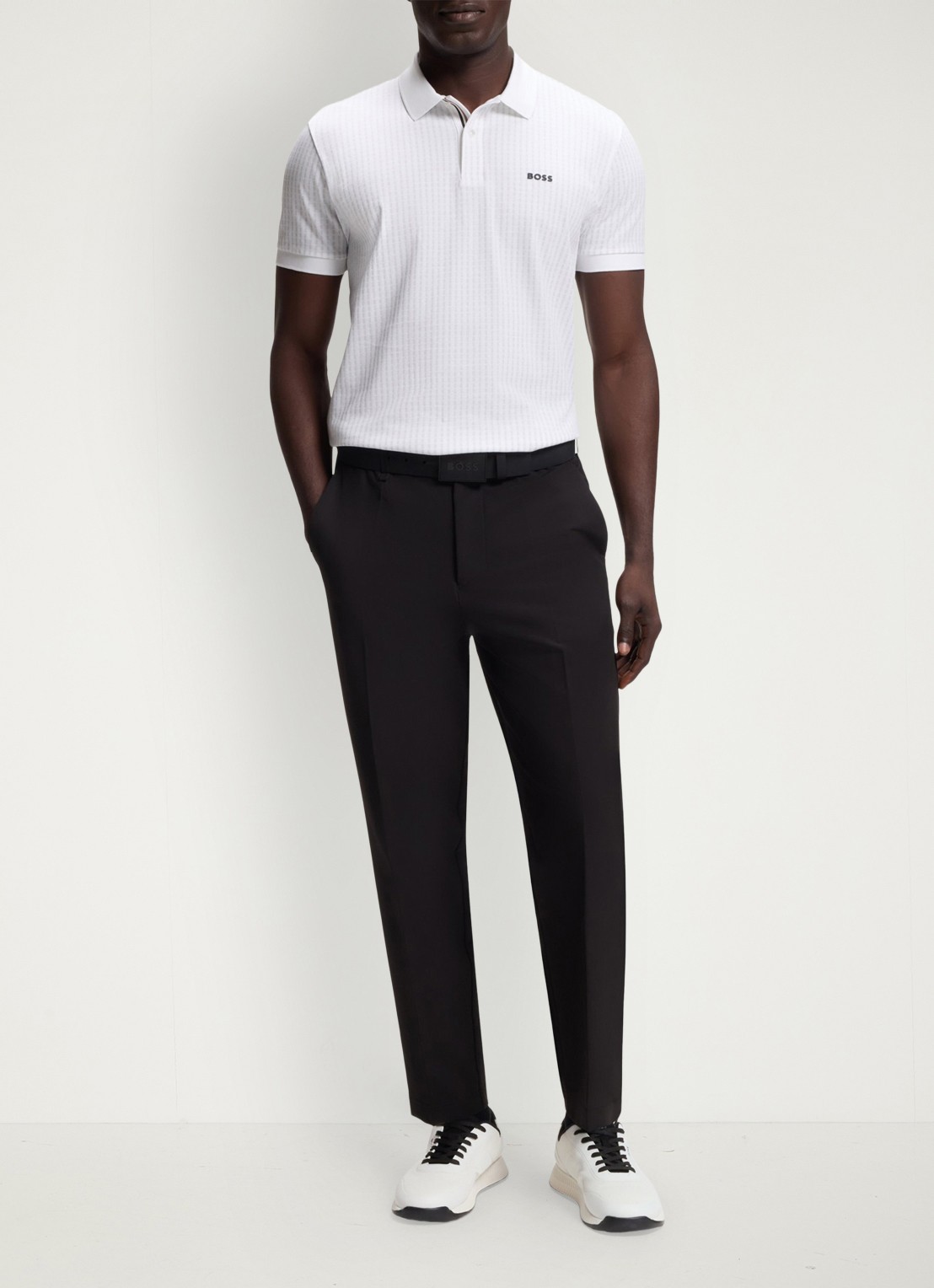BOSS Sneaker met logo - detail 5 wit