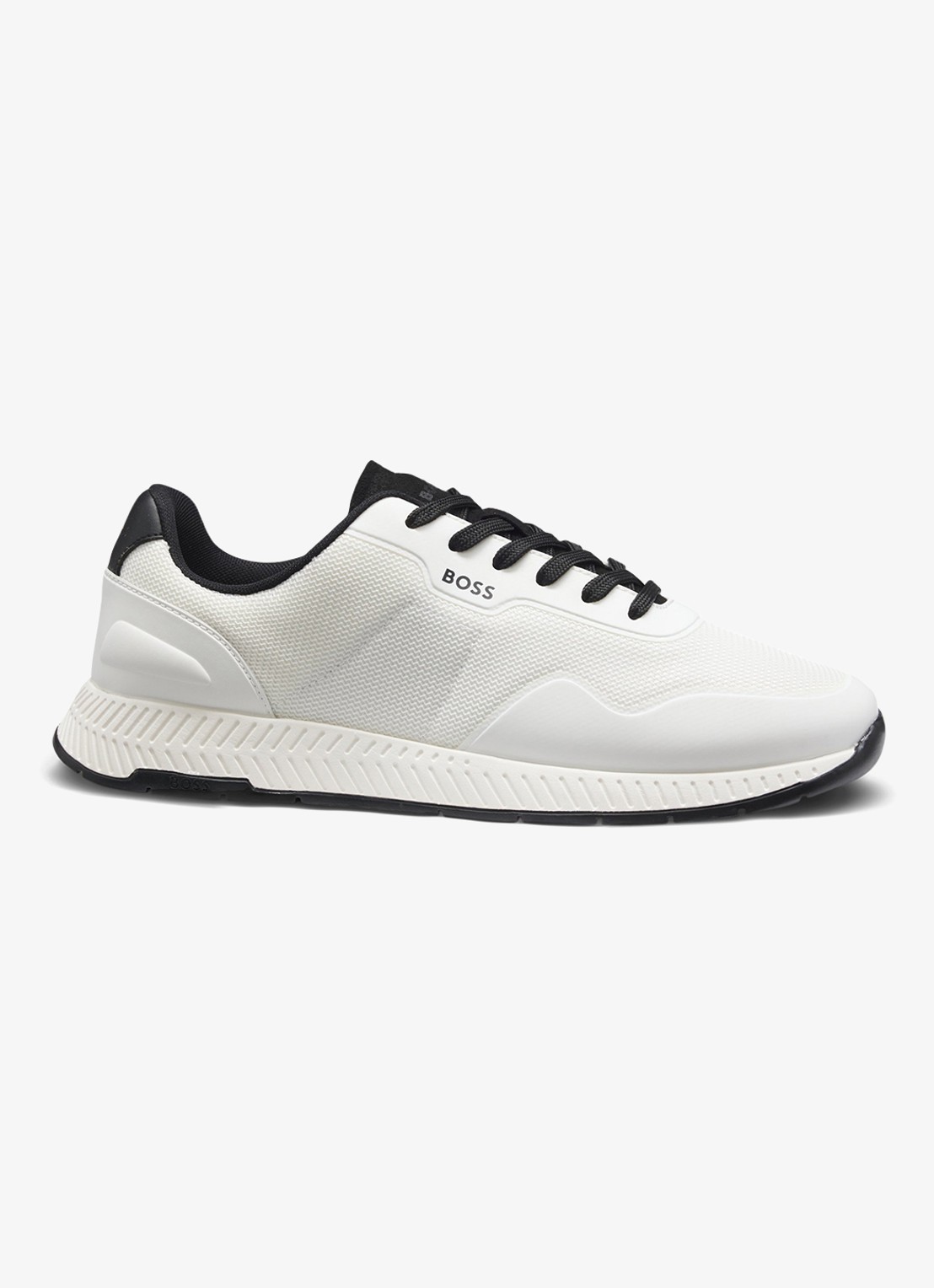 BOSS Sneaker met logo - voorkant wit