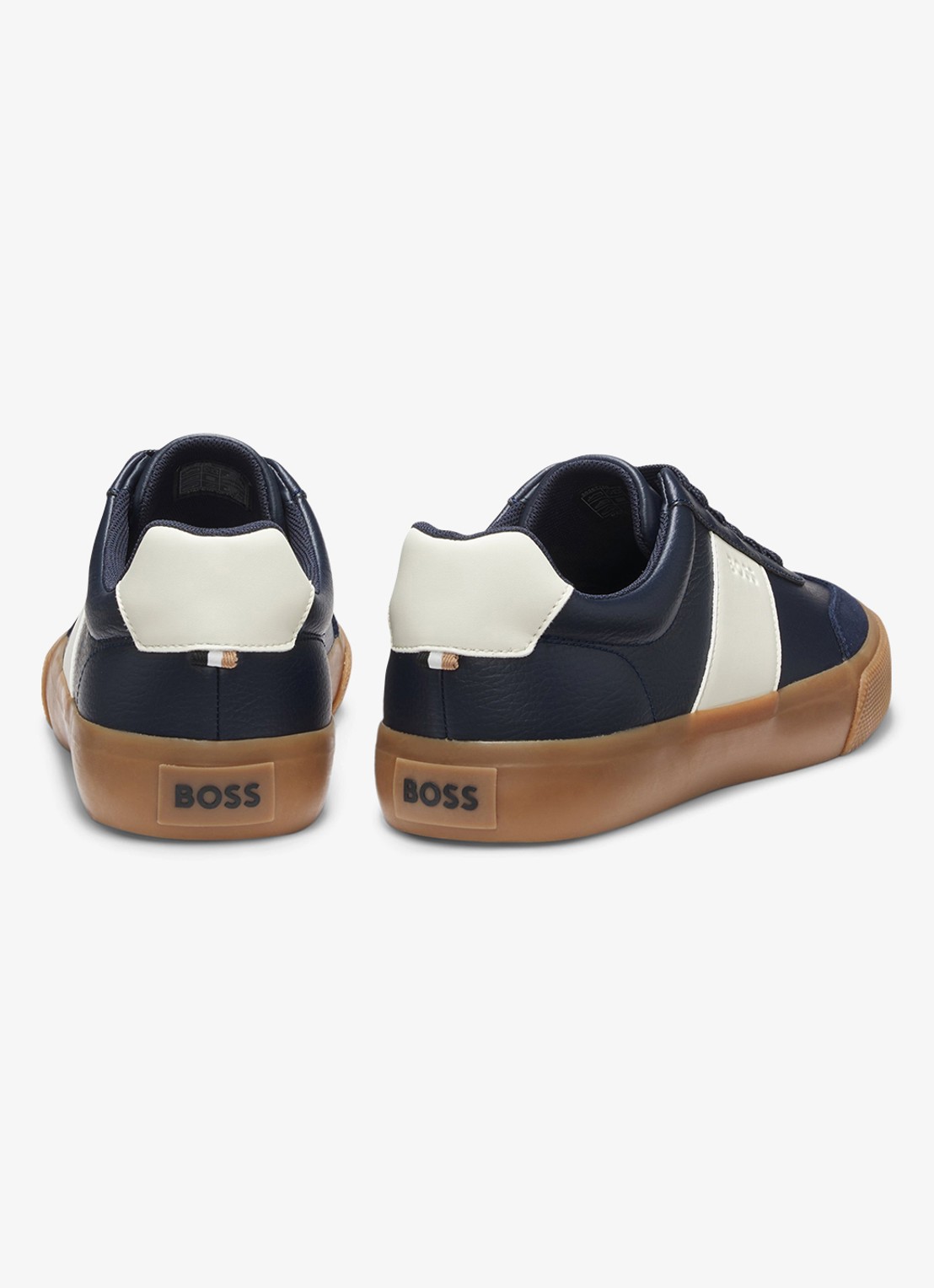 BOSS Sneaker met logo - detail 4 donkerblauw
