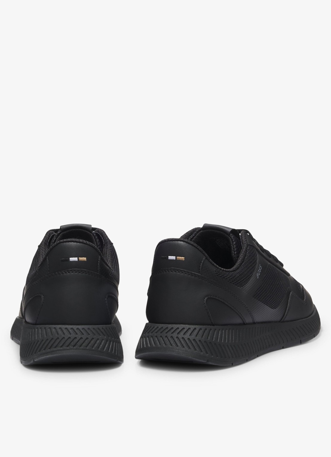 BOSS Sneaker met logo - achterkant 3 zwart
