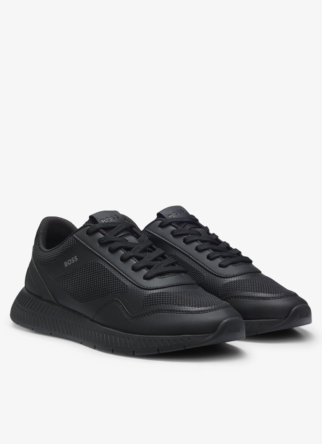 BOSS Sneaker met logo - detail 4 zwart
