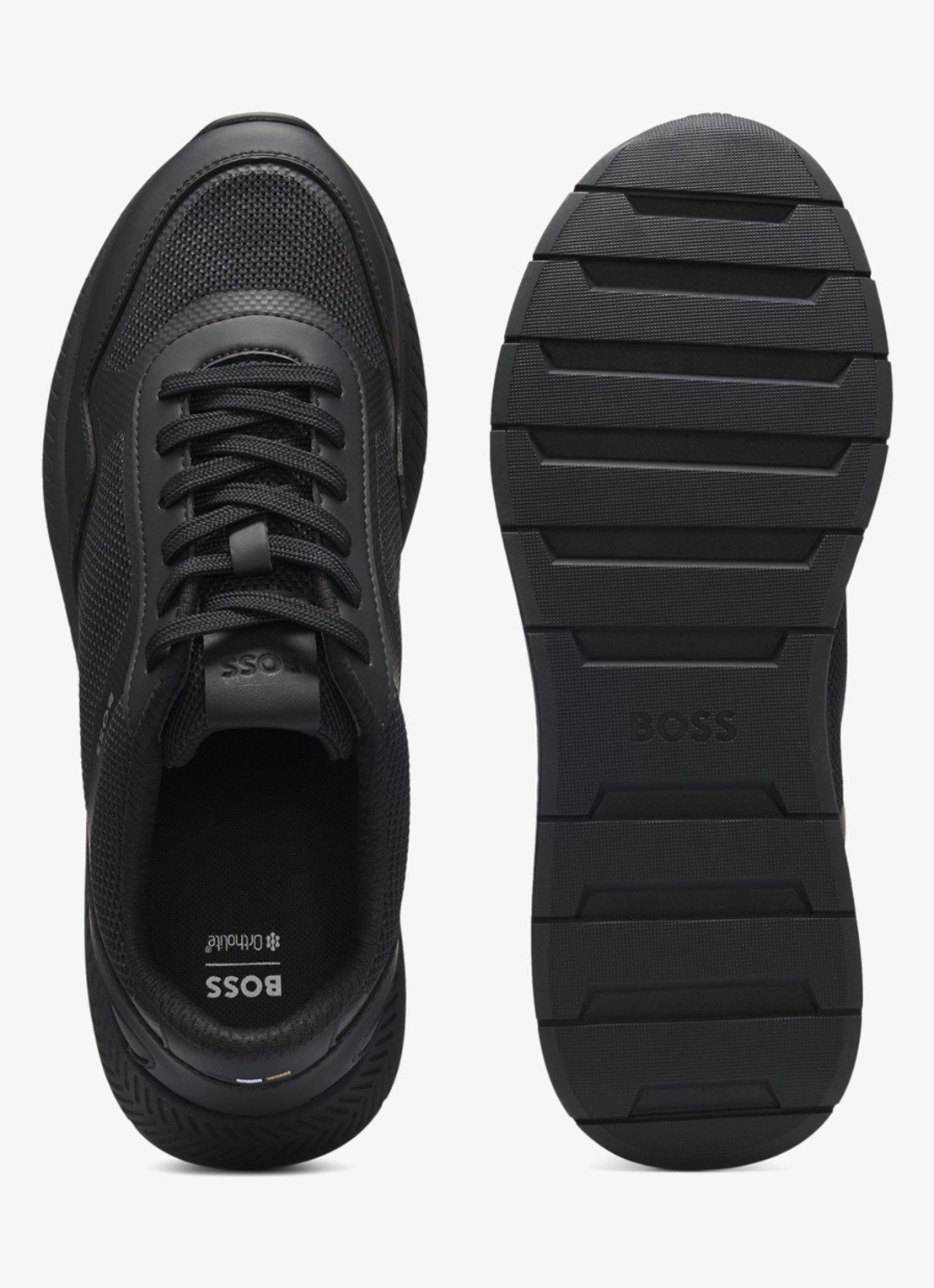 BOSS Sneaker met logo - detail 5 zwart