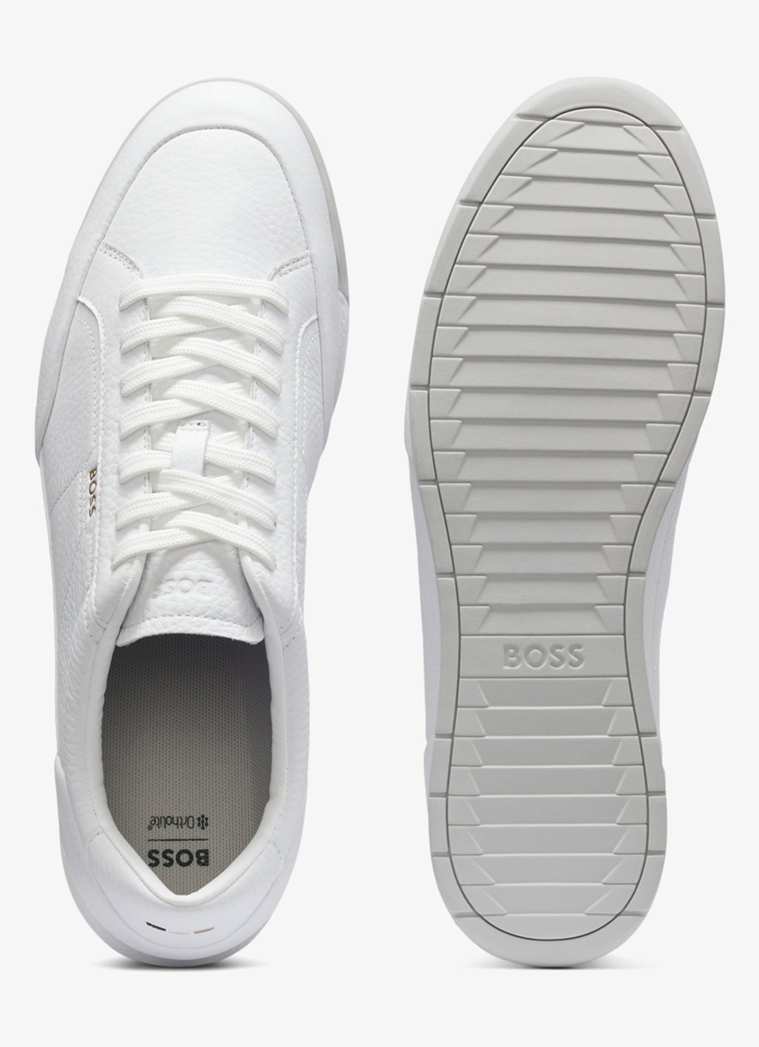 BOSS Sneaker met logo - detail 4 gebroken wit