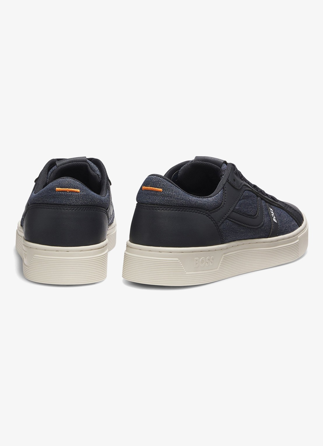 BOSS Sneaker met logo - detail 3 donkerblauw
