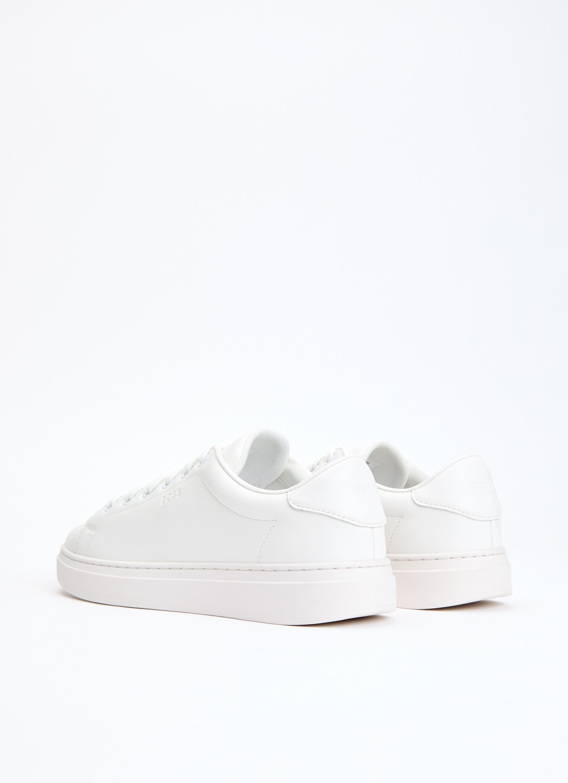BOSS Sneaker van leer - achterkant 2 wit