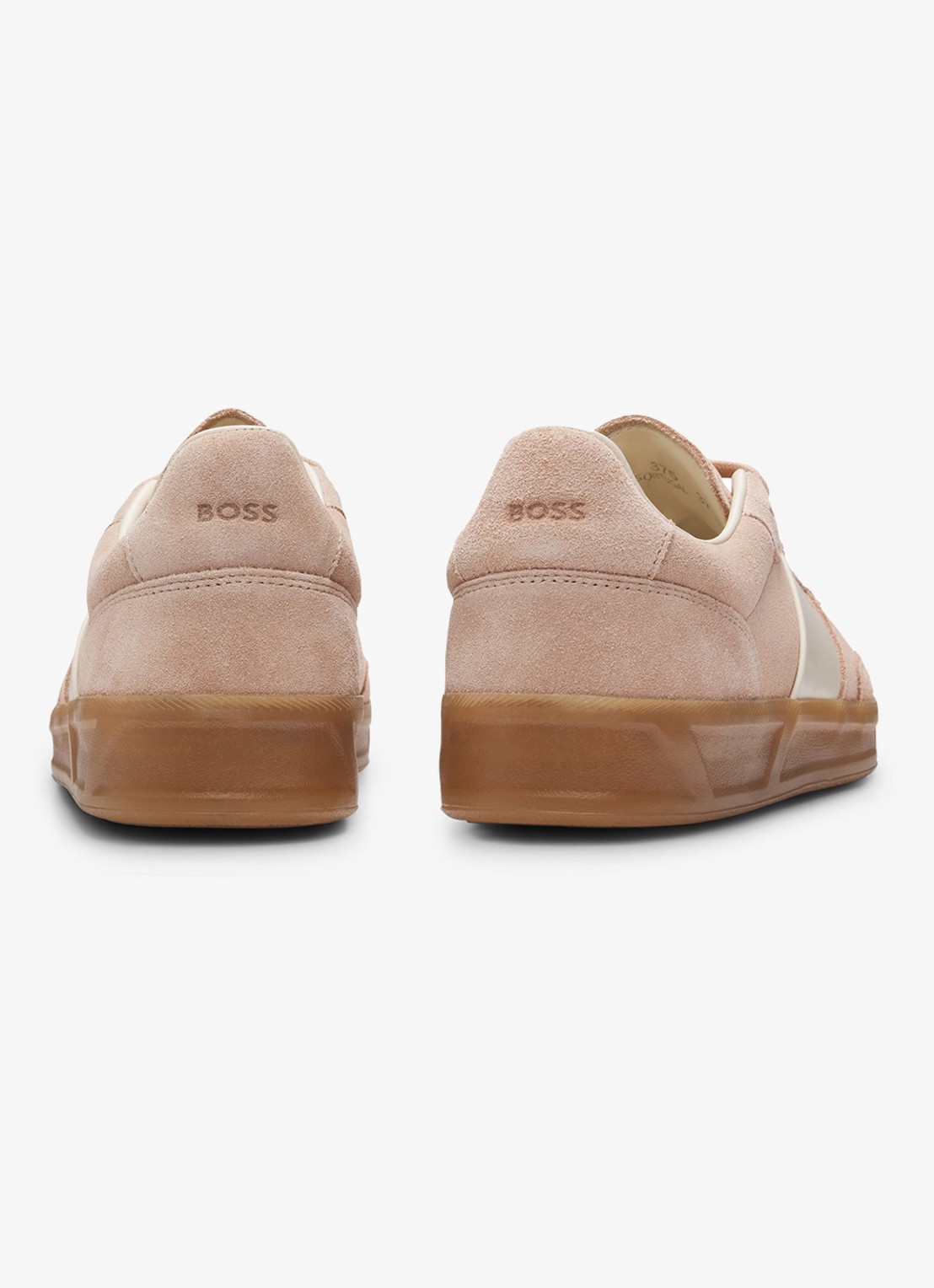 BOSS Sneaker van suède - achterkant 3 bordeauxrood