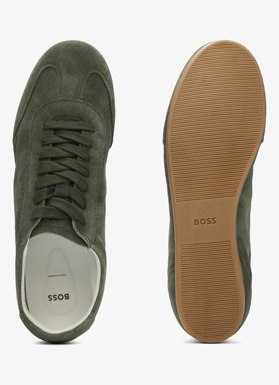BOSS Sneaker van suède - detail 8 groen