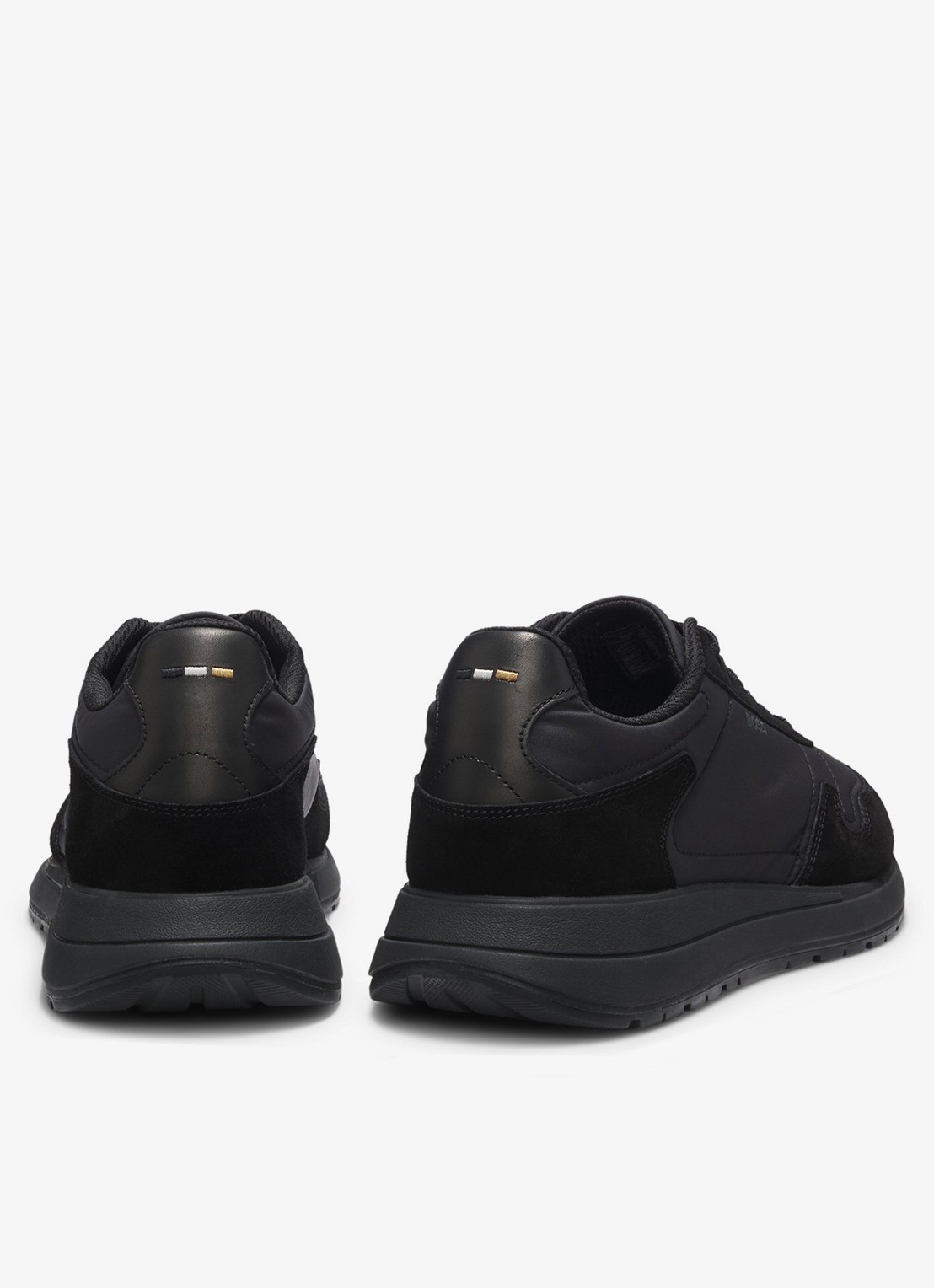 BOSS Sneakers met details van suède - detail 4 zwart