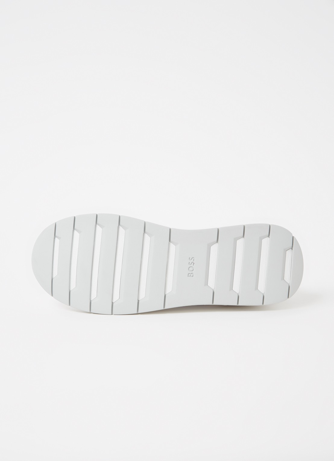 BOSS Sneakers van verschillende materialen met gebreide bovenzijde en suède details - detail 4 white-100 / wit