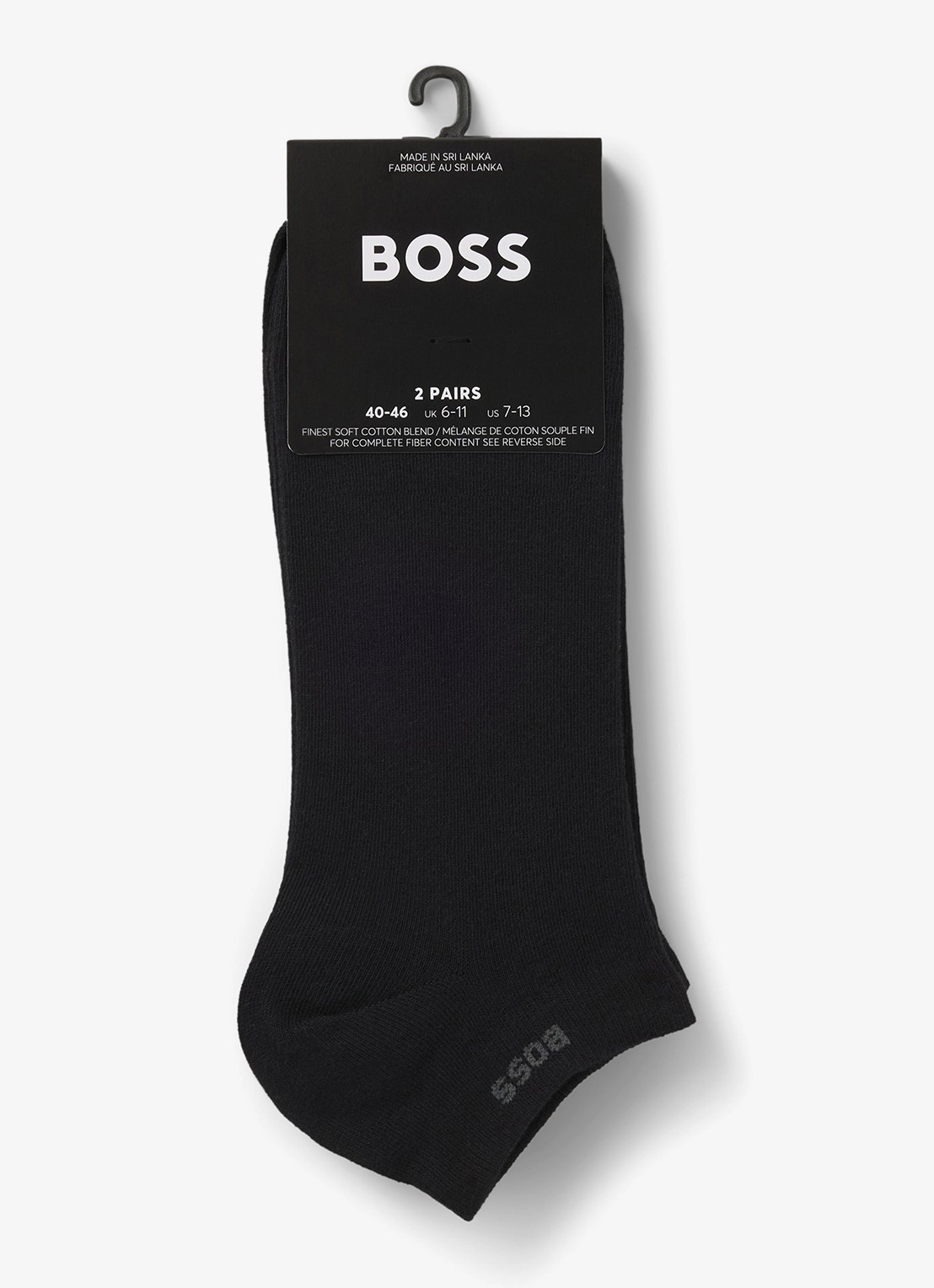 BOSS Sokken in 2-pack - voorkant 2 zwart