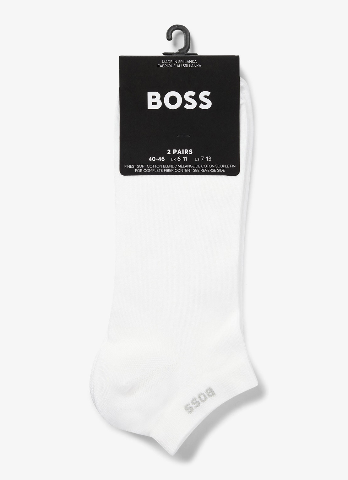 BOSS Sokken in 2-pack - voorkant 3 wit
