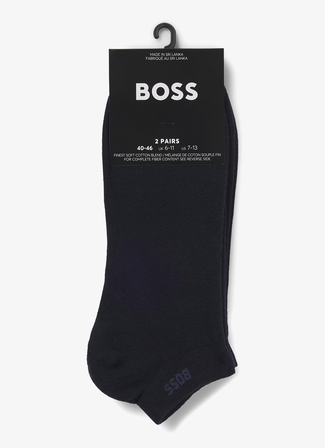 BOSS Sokken in 2-pack - voorkant 3 donkerblauw
