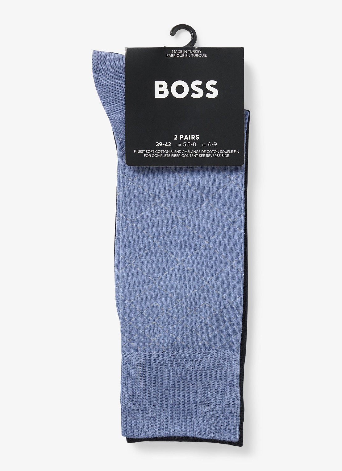 BOSS Sokken in katoenblend in 2-pack - detail 3 donkerblauw