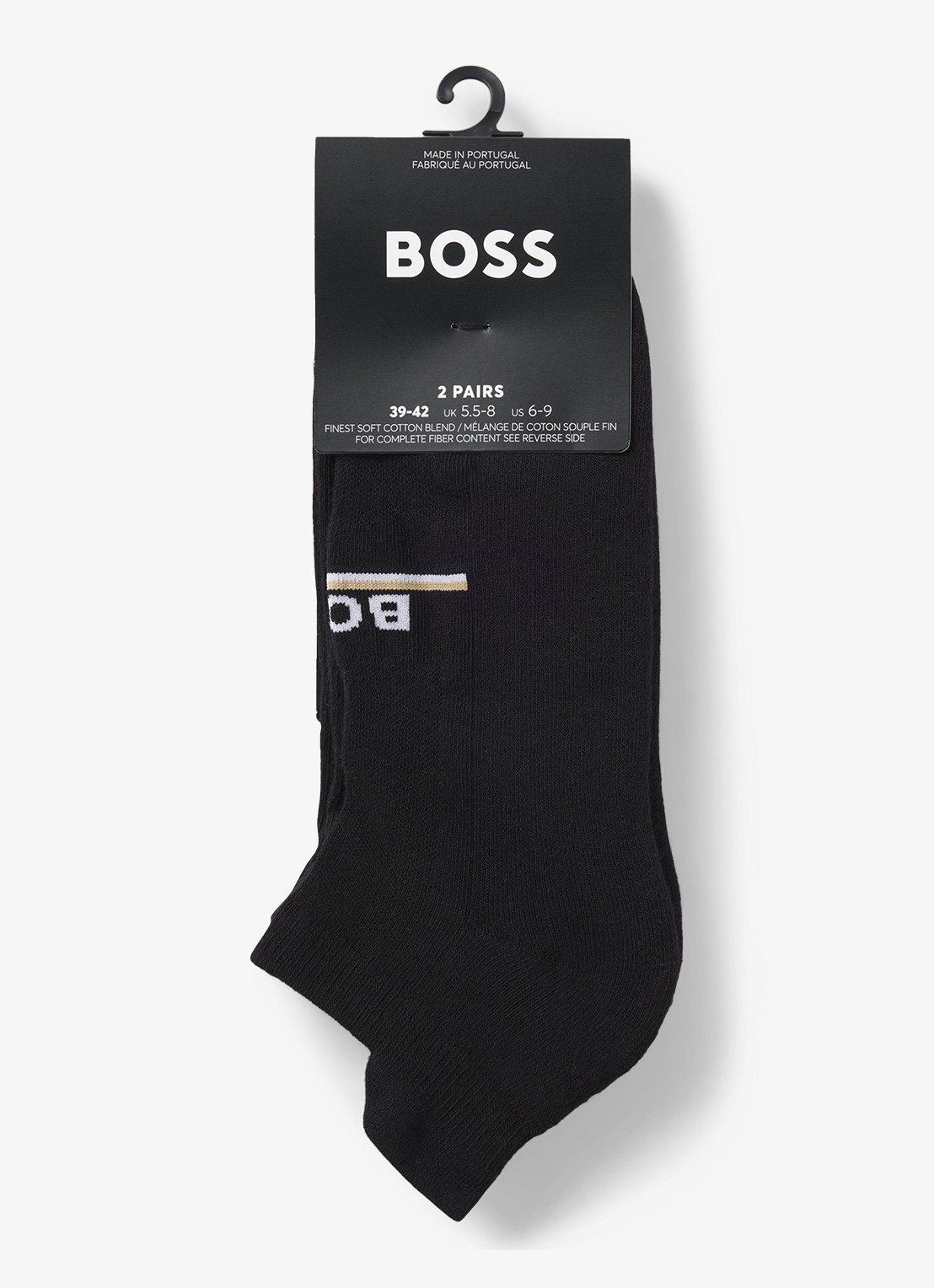 BOSS Sokken in katoenblend in 2-pack - achterkant 3 zwart