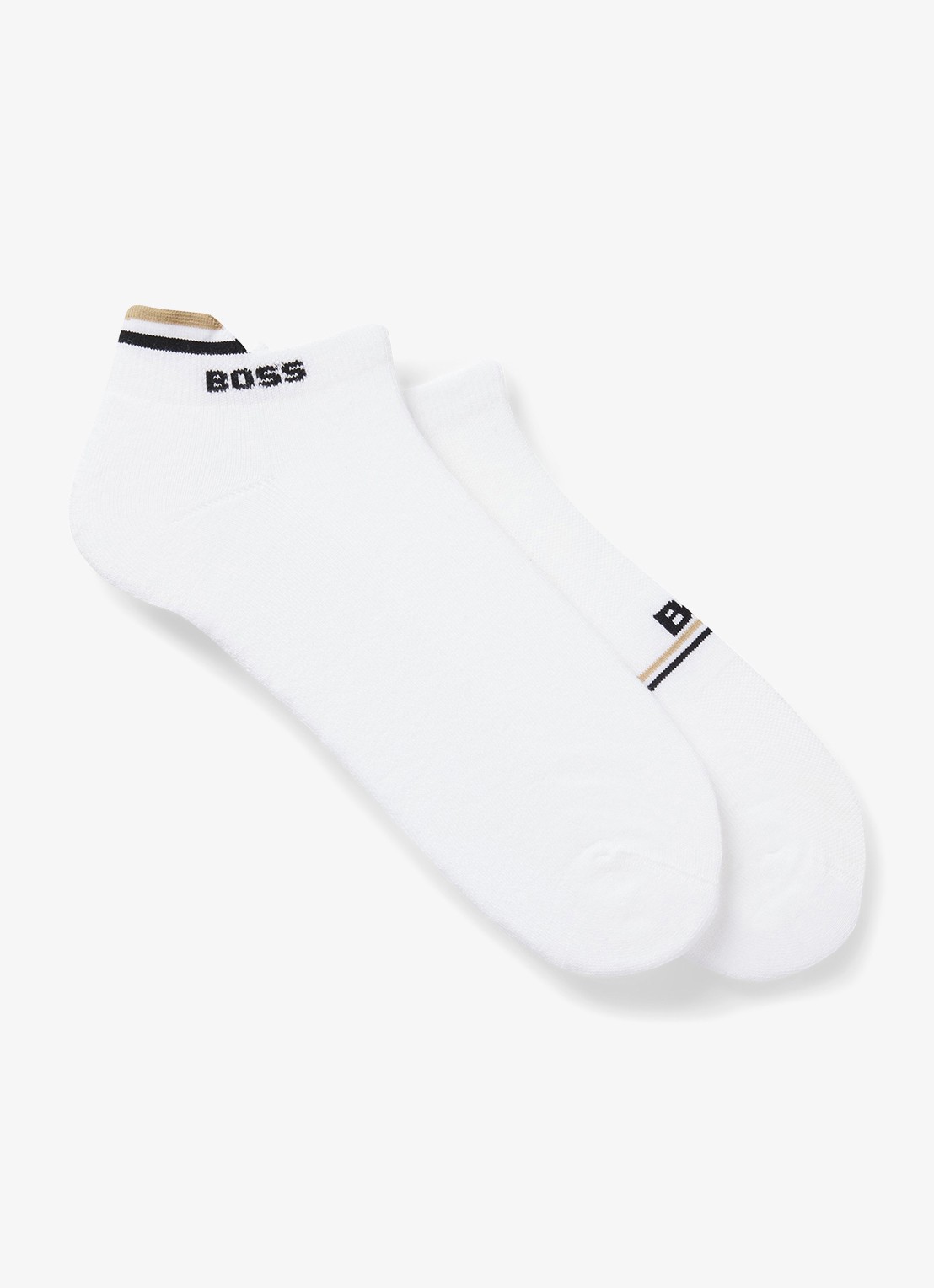 BOSS Sokken in katoenblend in 2-pack - voorkant wit