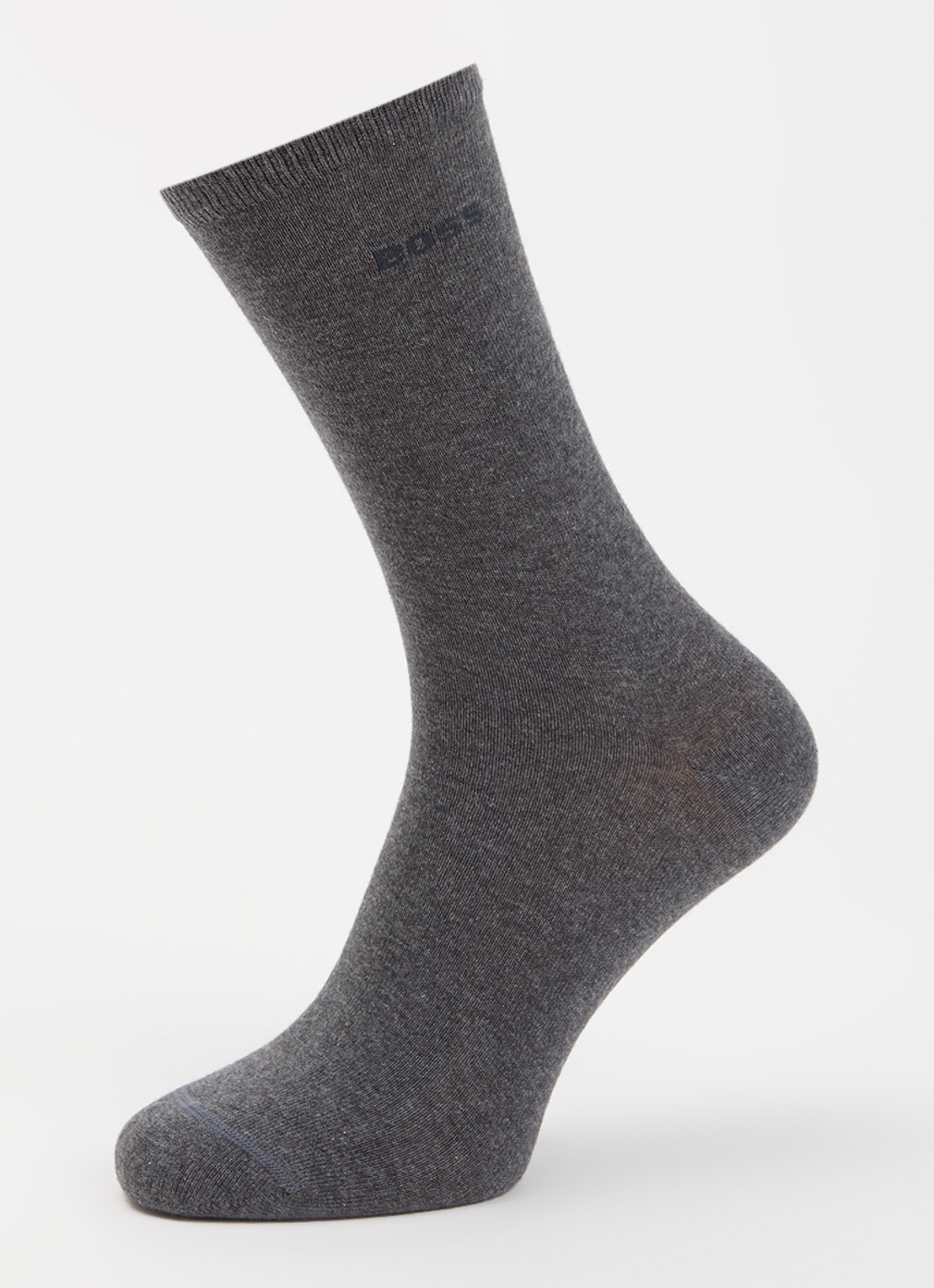 BOSS Sokken in katoenblend met logo in 2-pack - detail 3 medium grey-031 / grijs