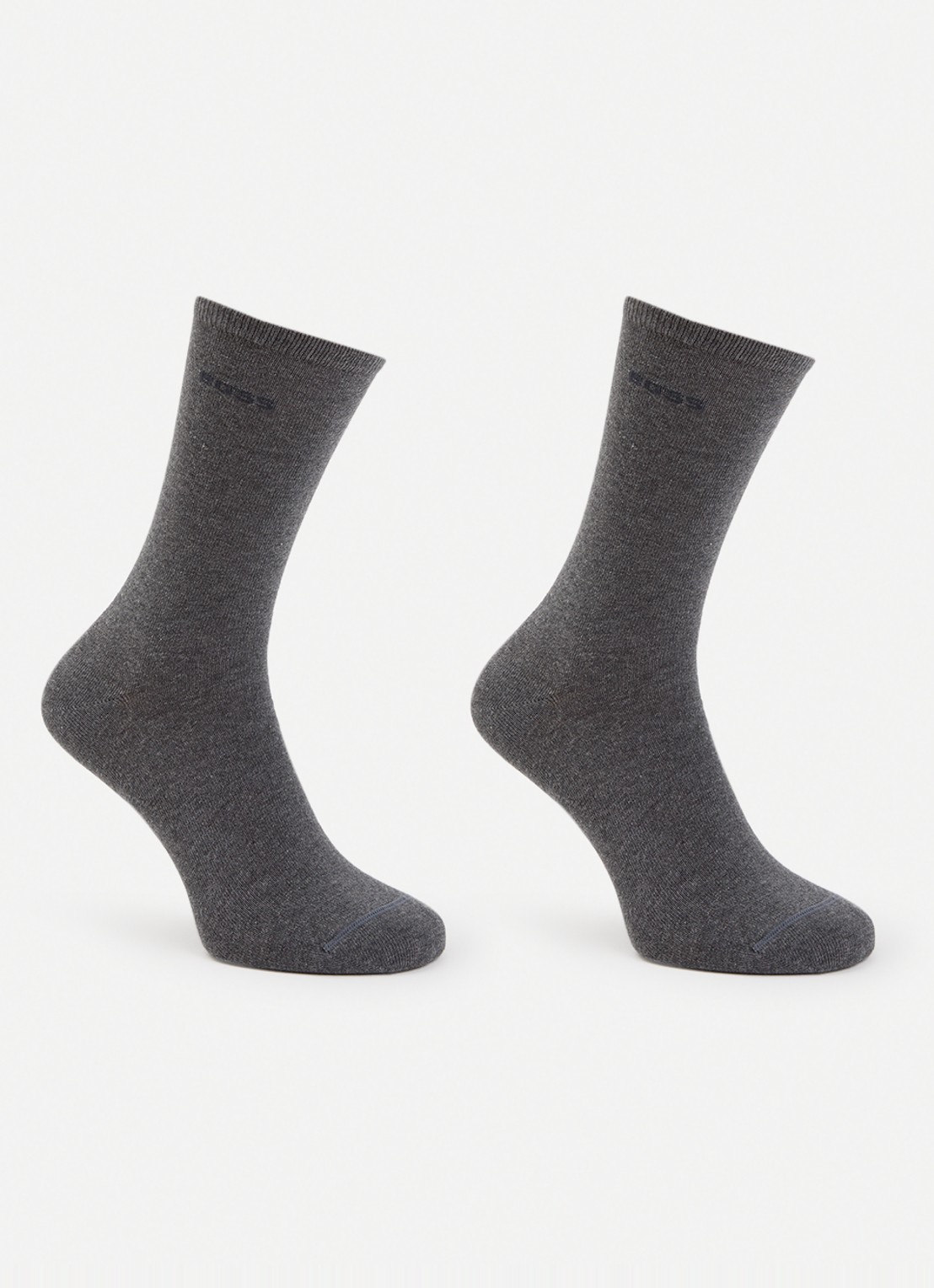 BOSS Sokken in katoenblend met logo in 2-pack - voorkant medium grey-031 / grijs