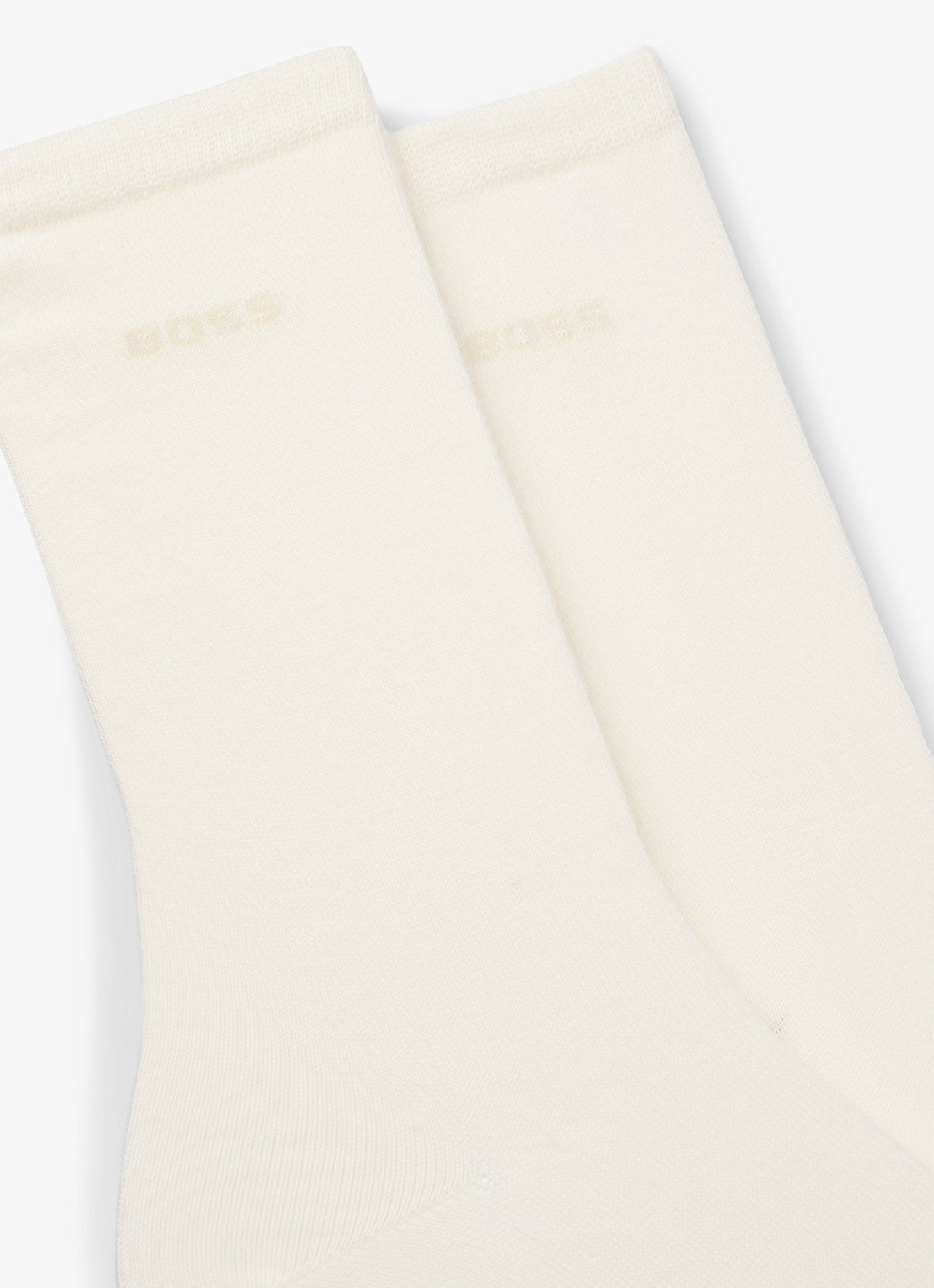 BOSS Sokken in katoenblend met logo in 2-pack - detail open white-119 / wit