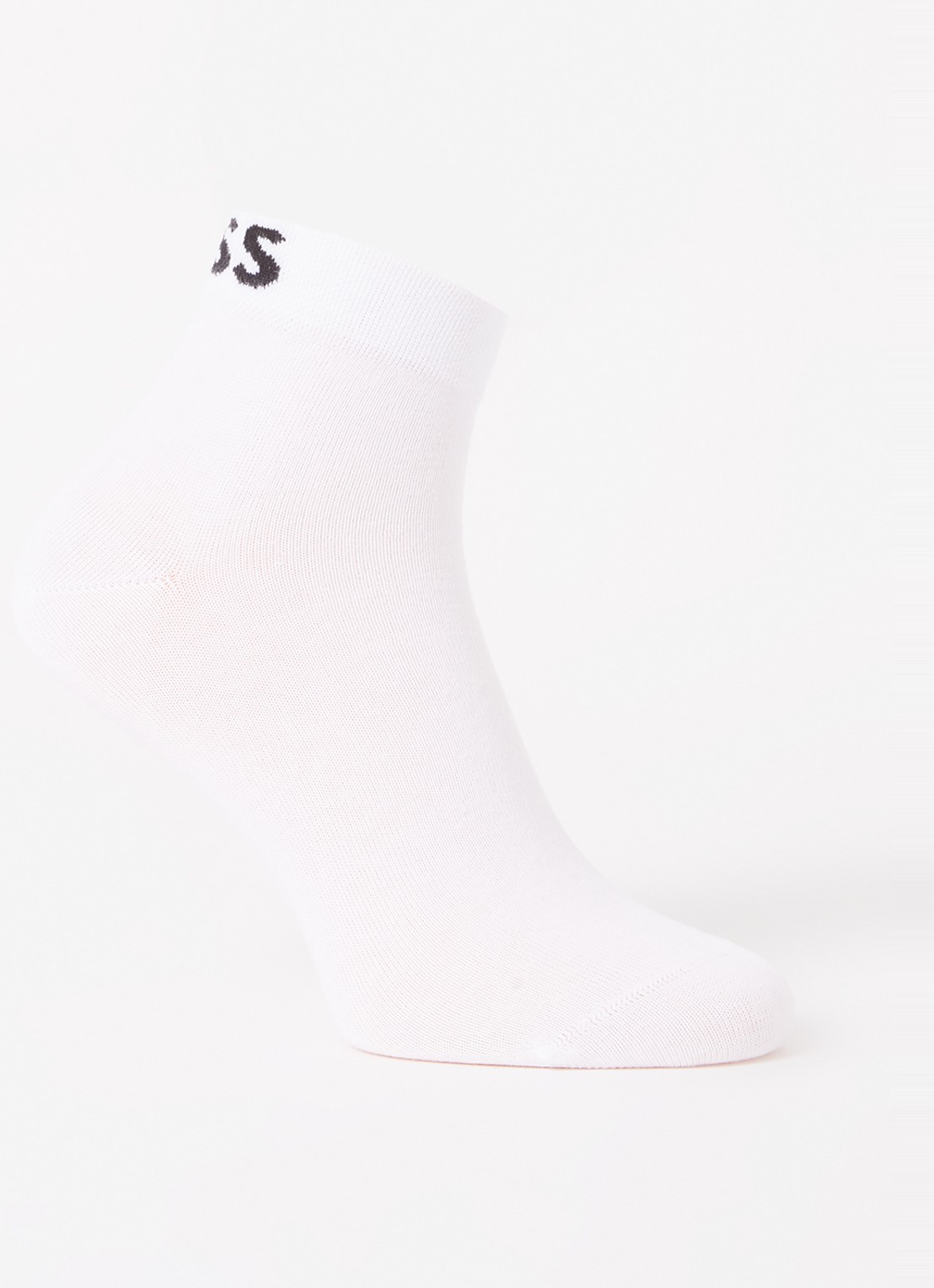 BOSS Sokken met logo in 2-pack - voorkant white-100 / wit