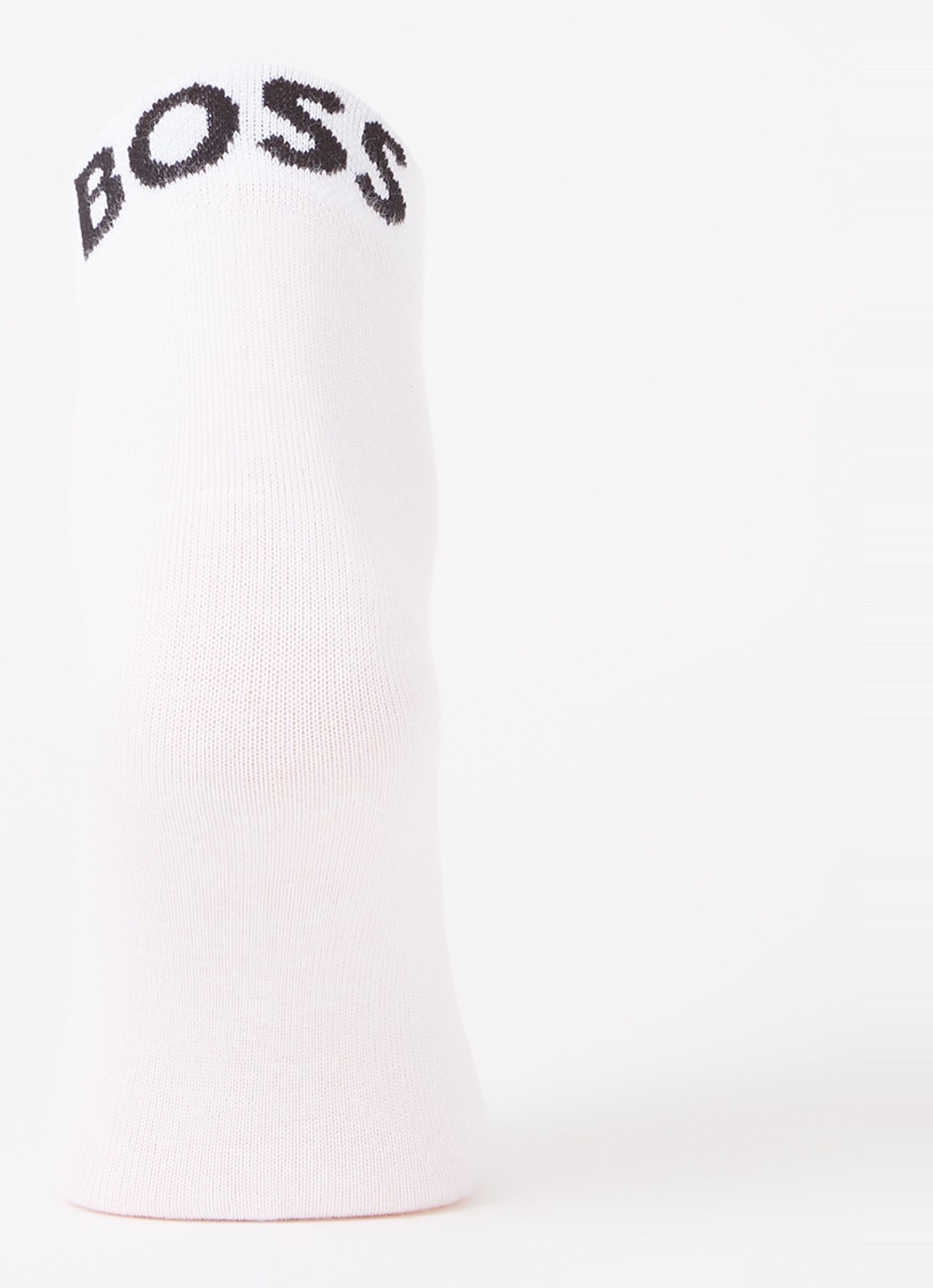 BOSS Sokken met logo in 2-pack - voorkant 2 white-100 / wit