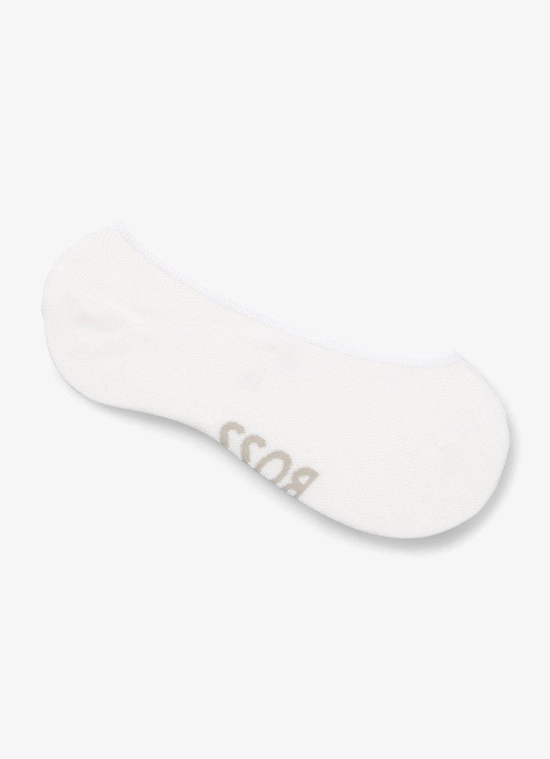 BOSS Sokken met logo in 2-pack - voorkant gebroken wit