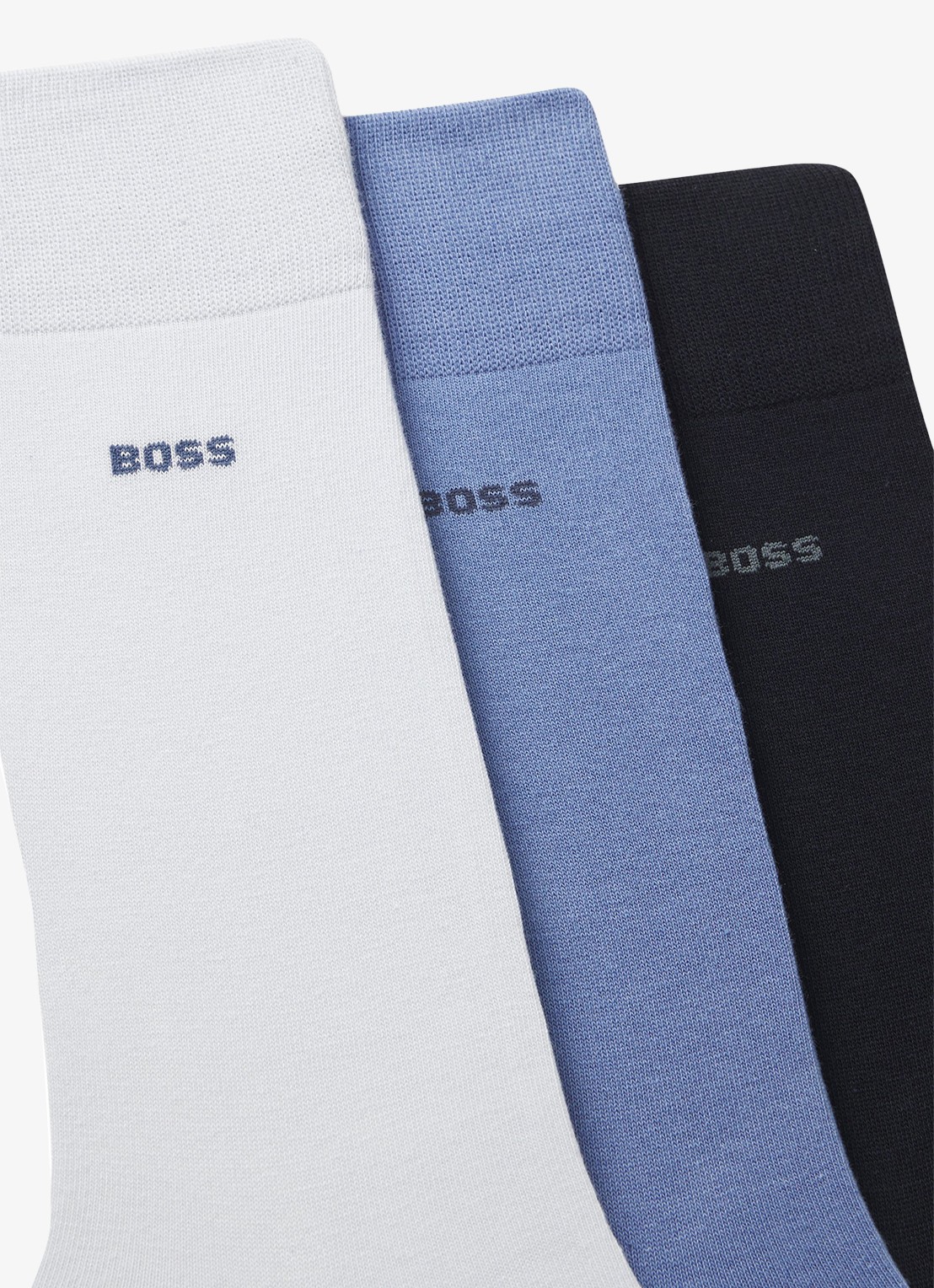 BOSS Sokken met logo in 3-pack - detail 3 donkerblauw