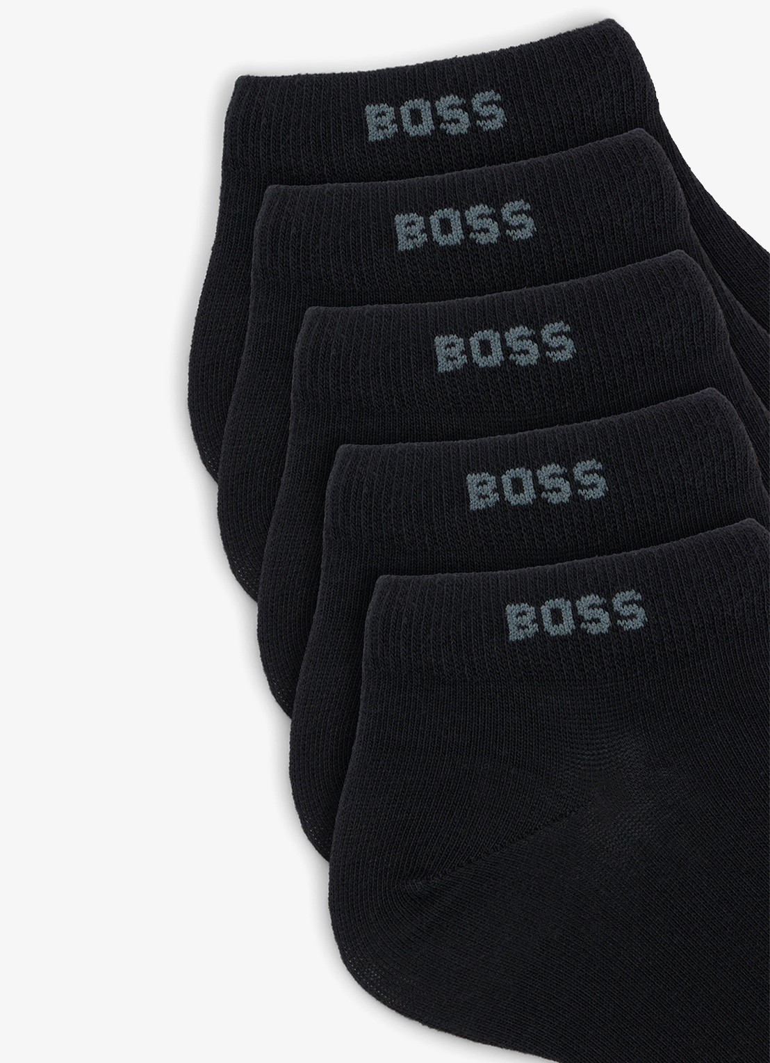 BOSS Sokken met logo in 5-pack - detail 3 black-001 / zwart
