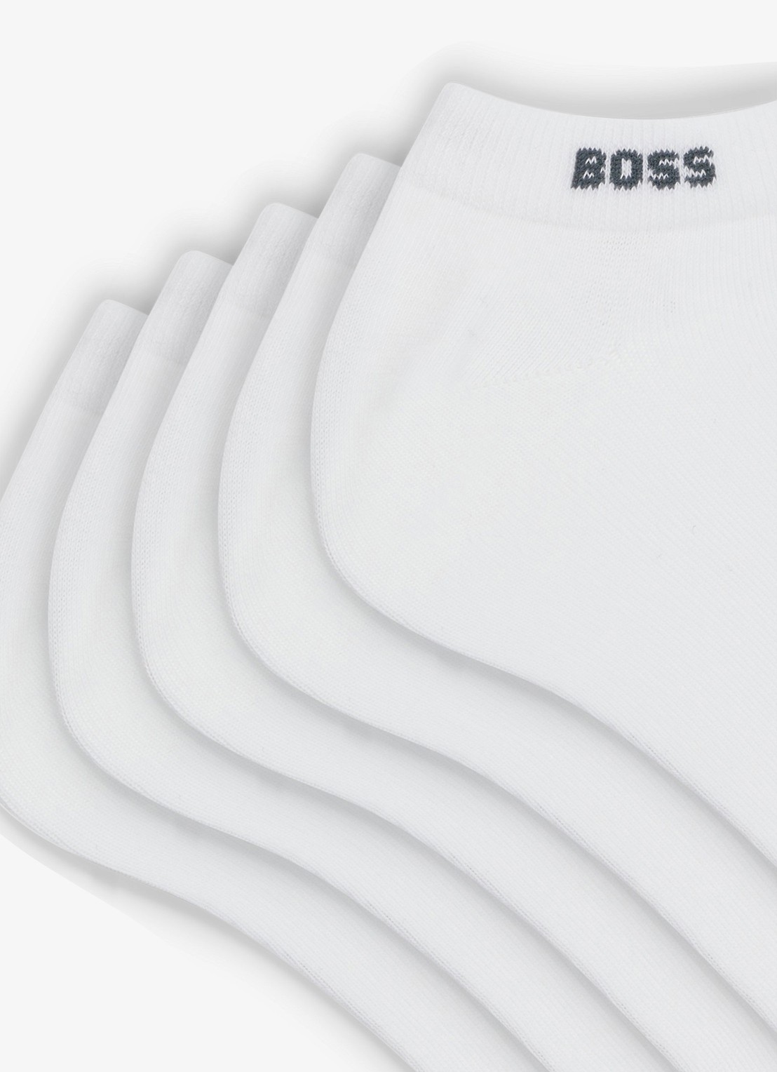 BOSS Sokken met logo in 5-pack - detail white-100 / wit