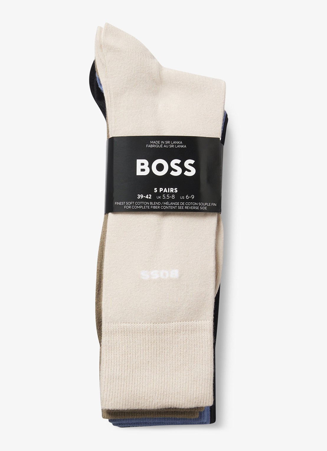 BOSS Sokken met logo in 5-pack  - detail 2 diepzwart