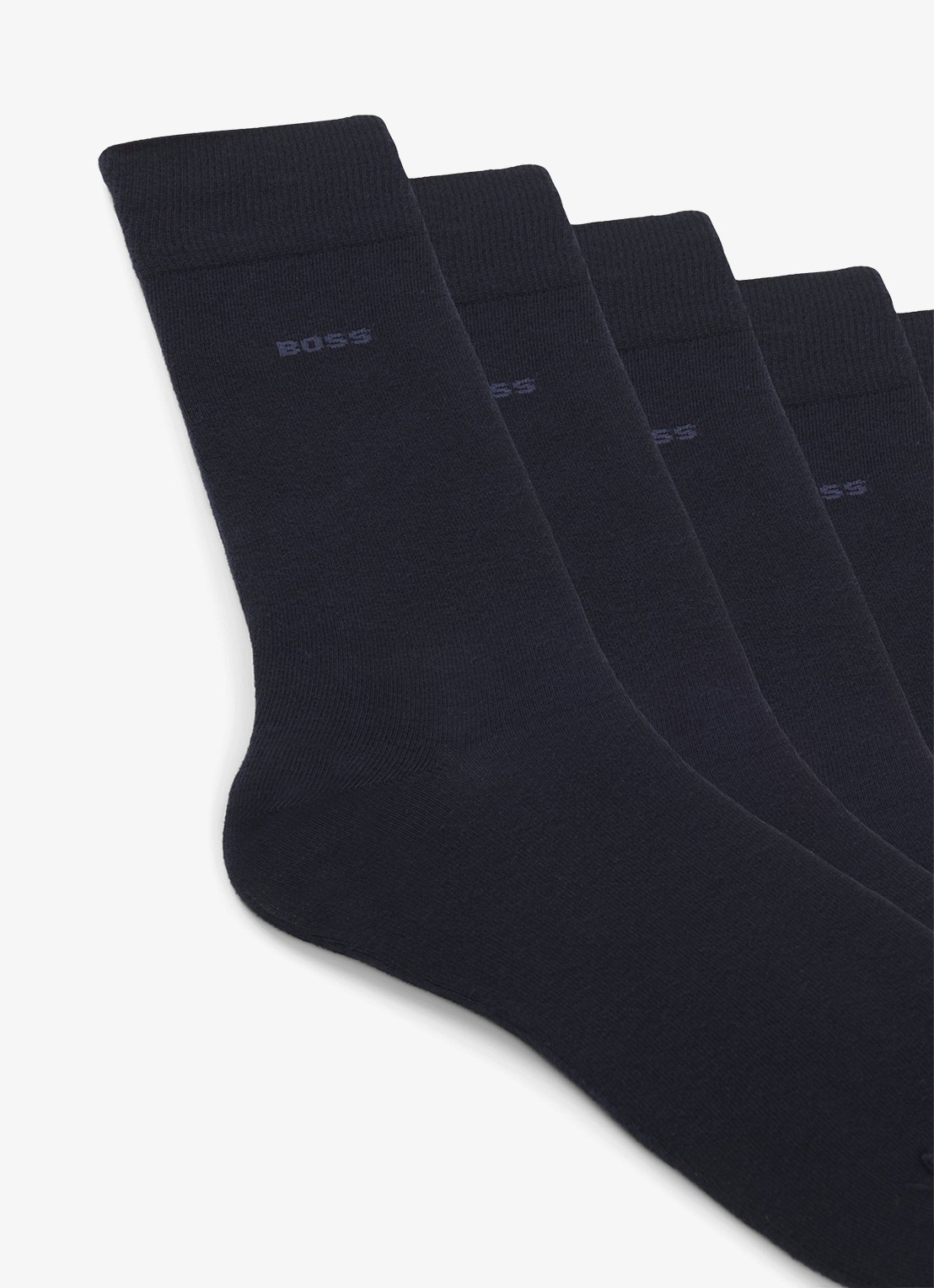 BOSS Sokken met logo in 5-pack  - detail dark blue-401 / blauw