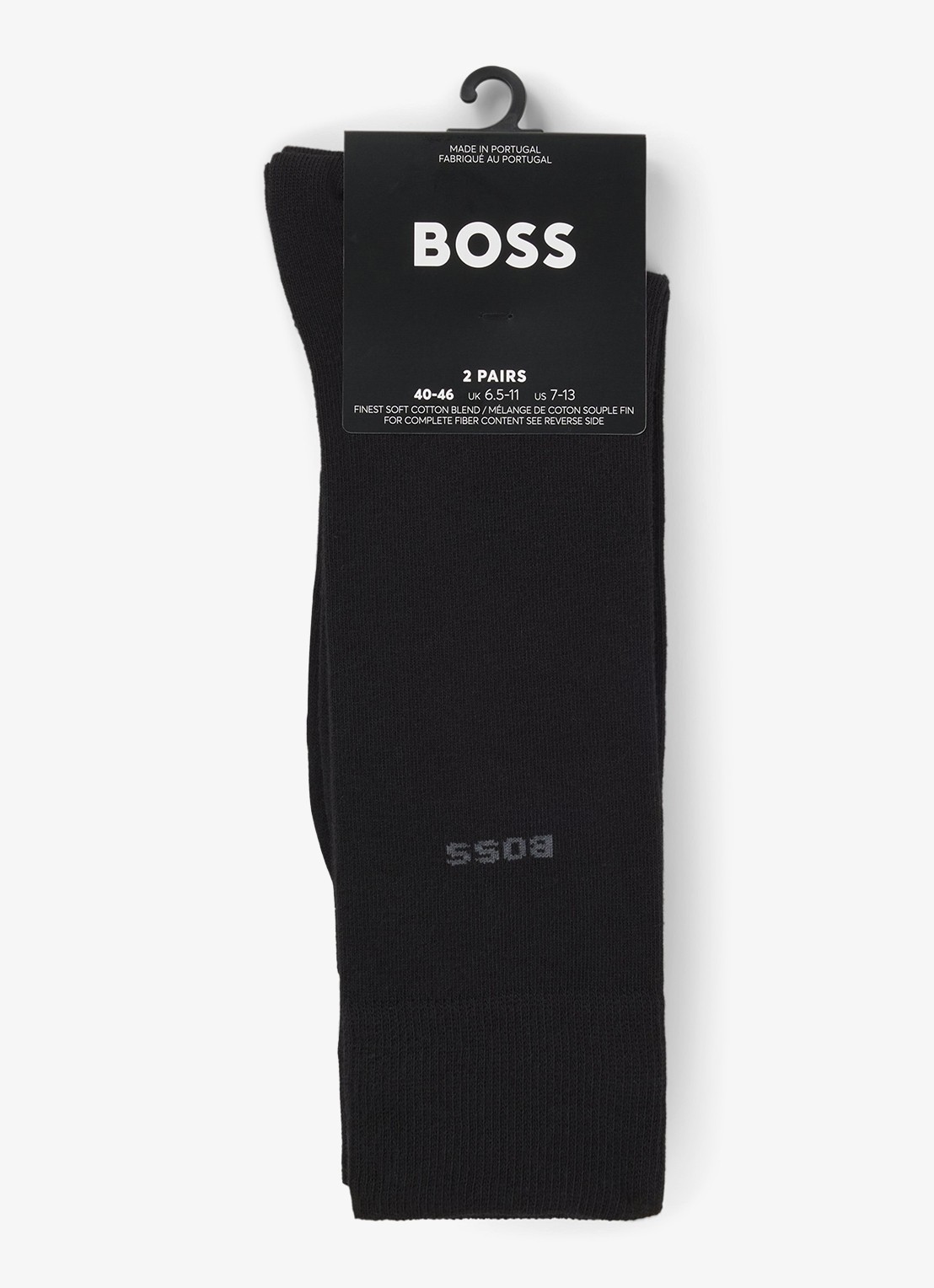 BOSS Sokken met logo in 5-pack  - voorkant 3 dark blue-401 / blauw