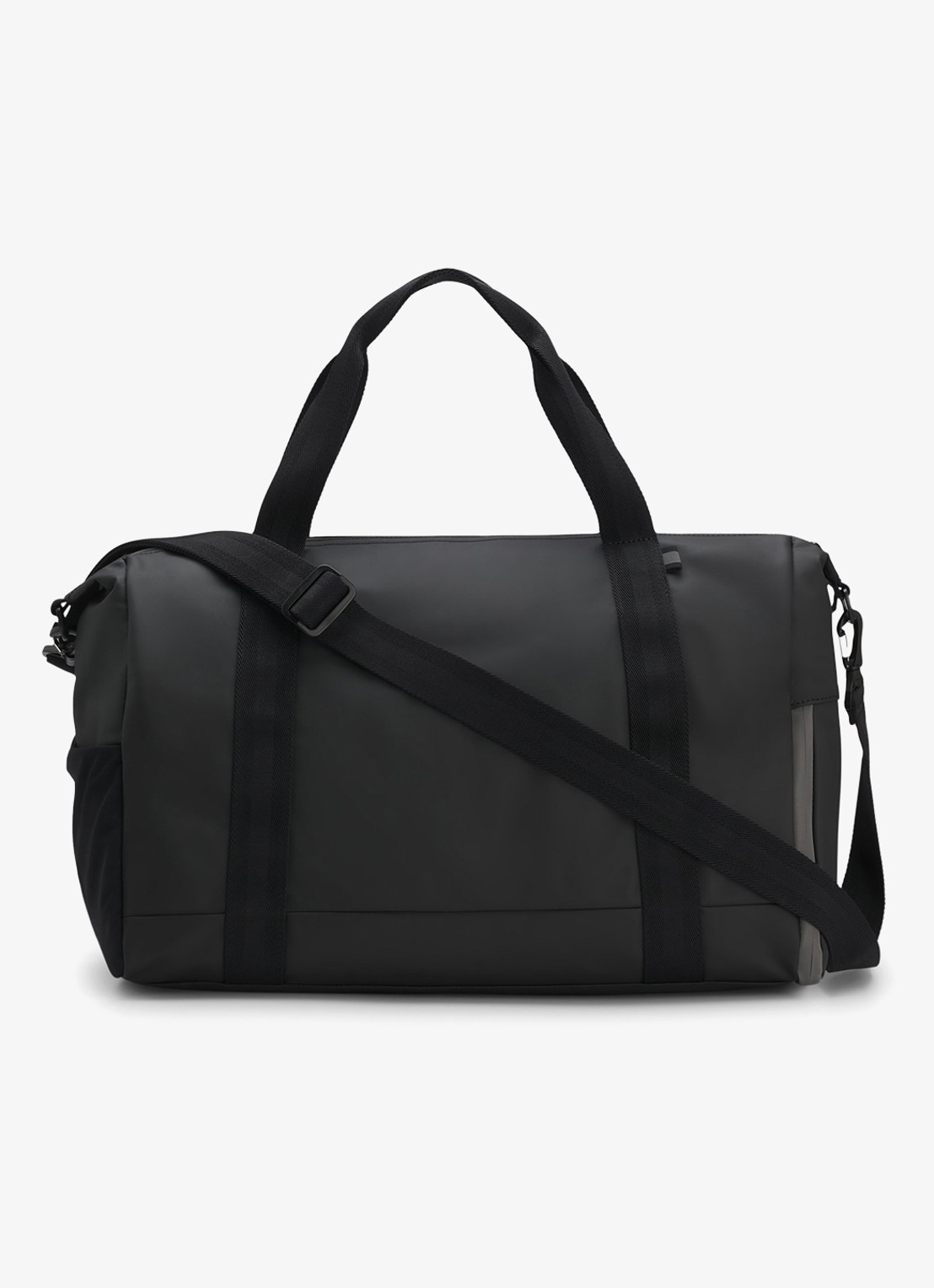 BOSS Stenson weekendtas met waterafstotende coating en logo - detail 3 zwart