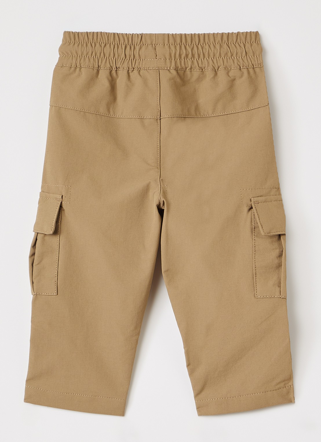BOSS Straight fit cargobroek met klepzakken - voorkant 2 camel