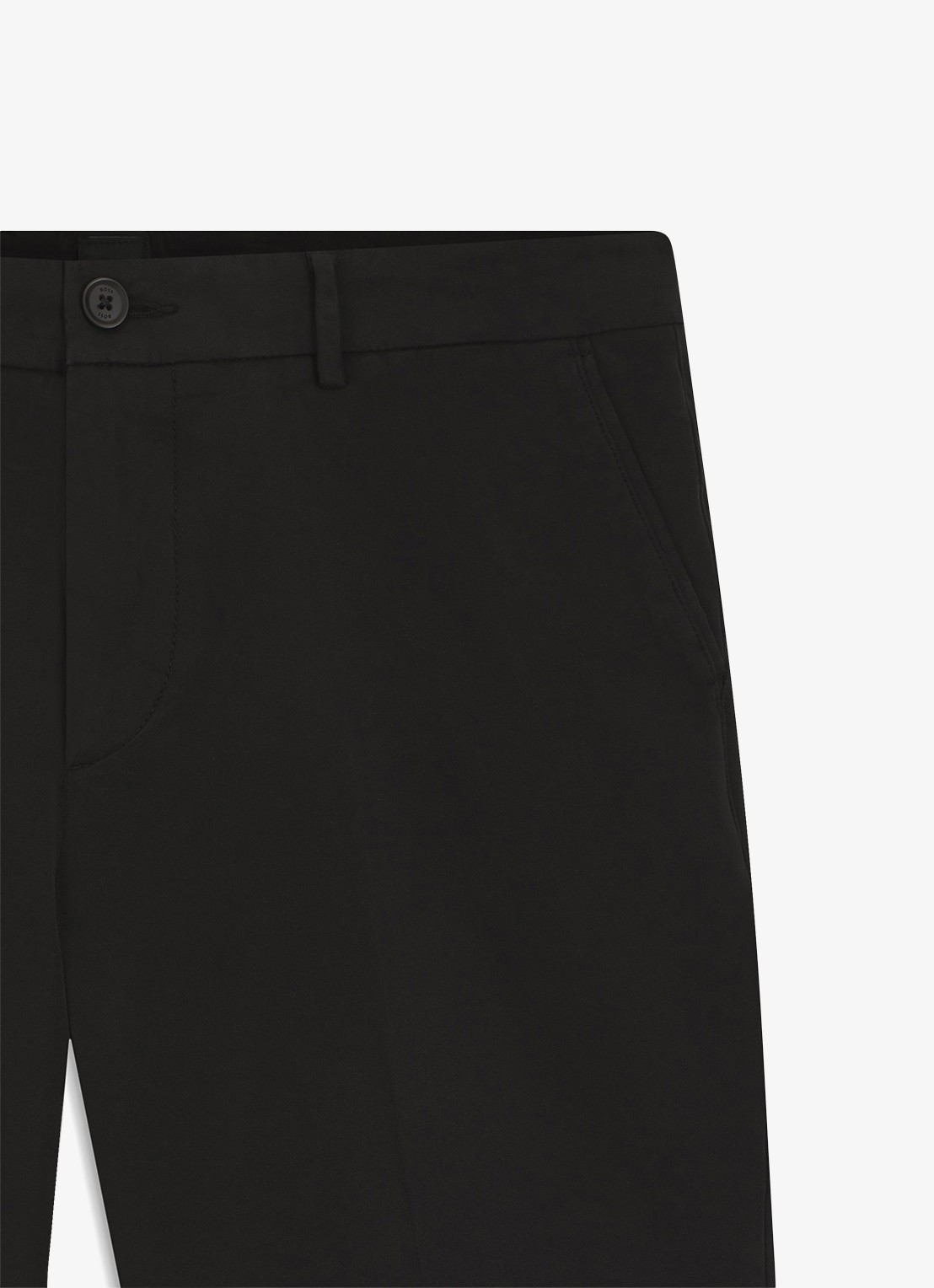 BOSS Straight fit korte broek met steekzakken - detail 6 zwart
