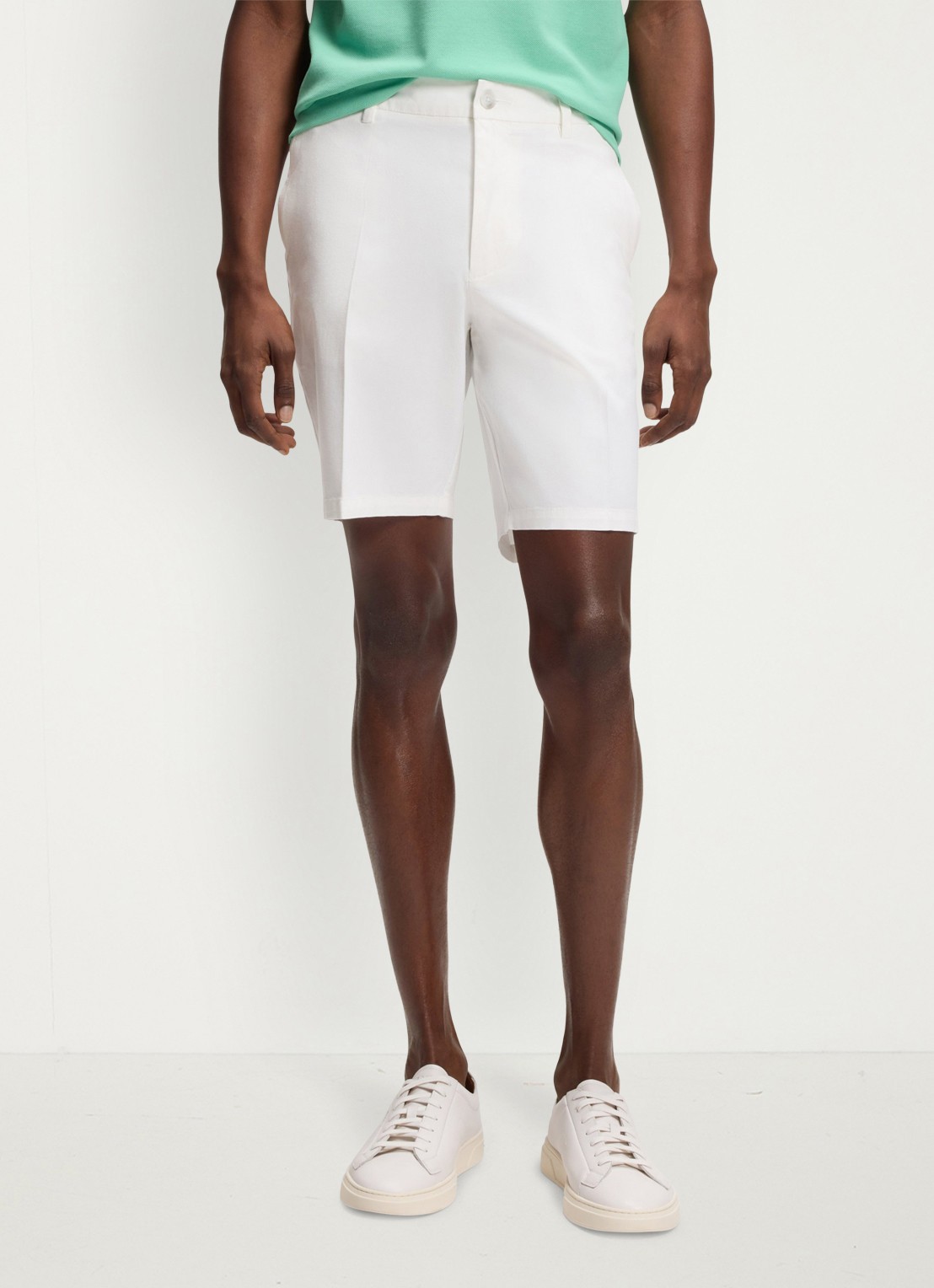 BOSS Straight fit korte broek met steekzakken - detail 4 wit